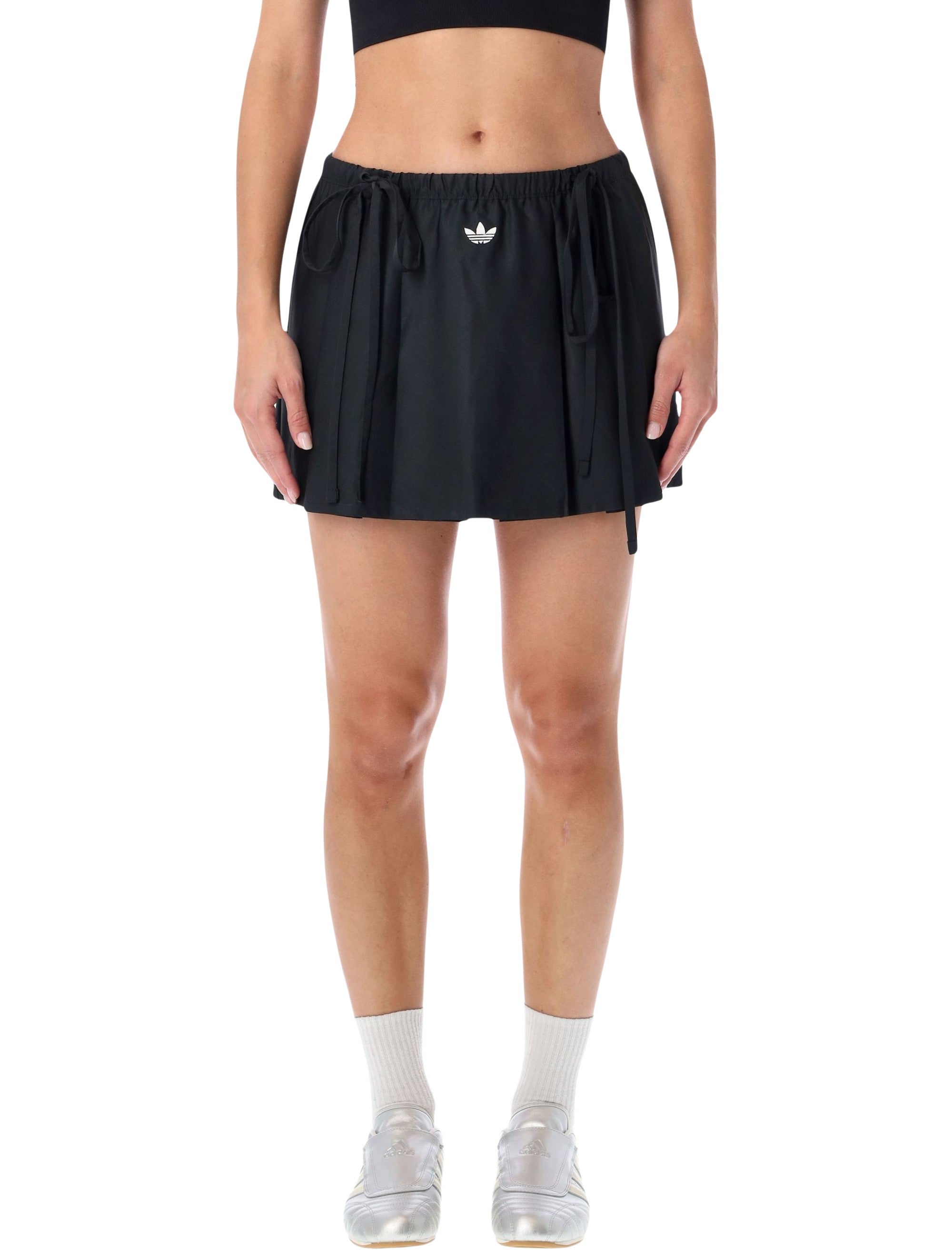 ADIDAS ORIGINALS Pleated Mini Skirt with Adjustable Drawstring