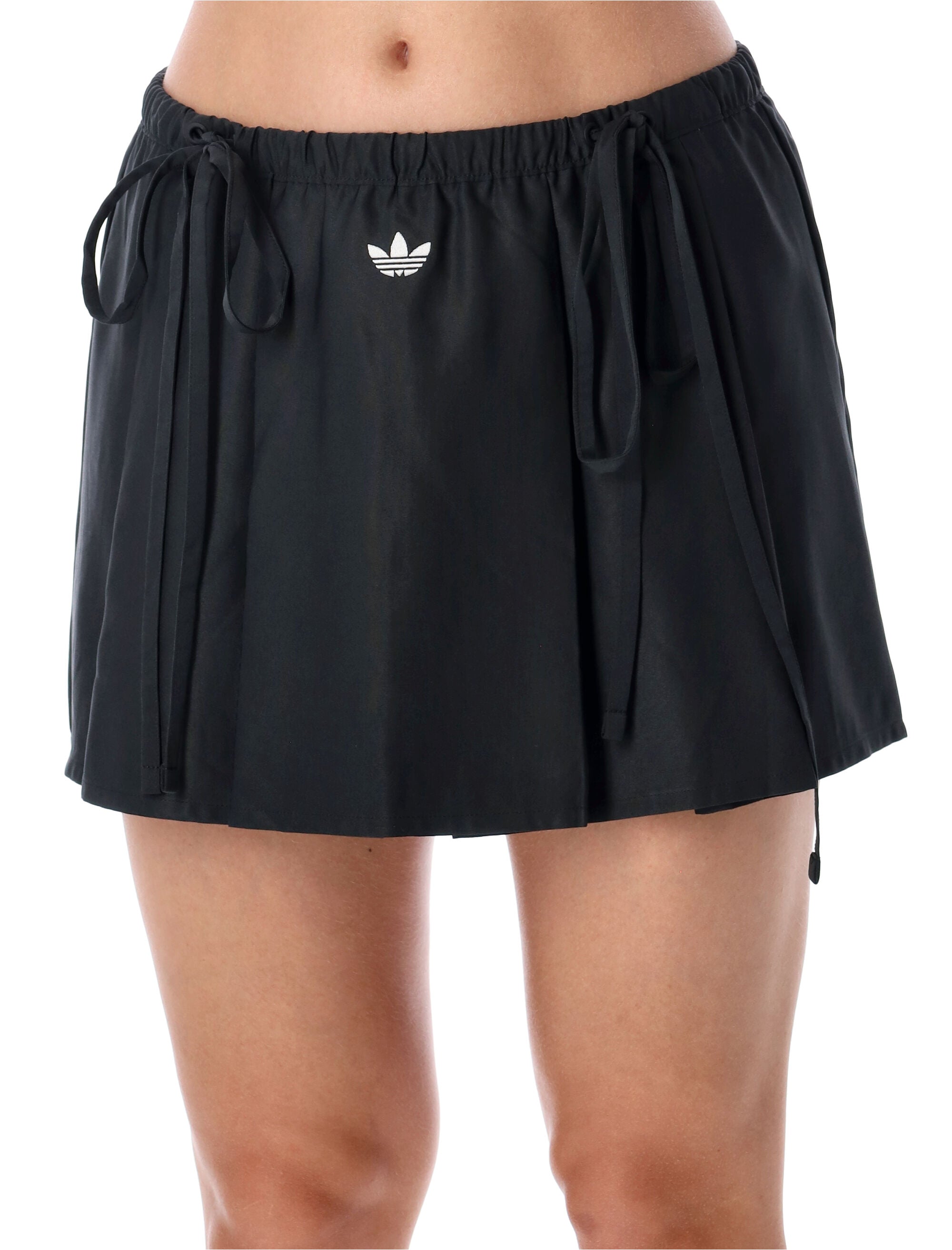 ADIDAS ORIGINALS Pleated Mini Skirt with Adjustable Drawstring
