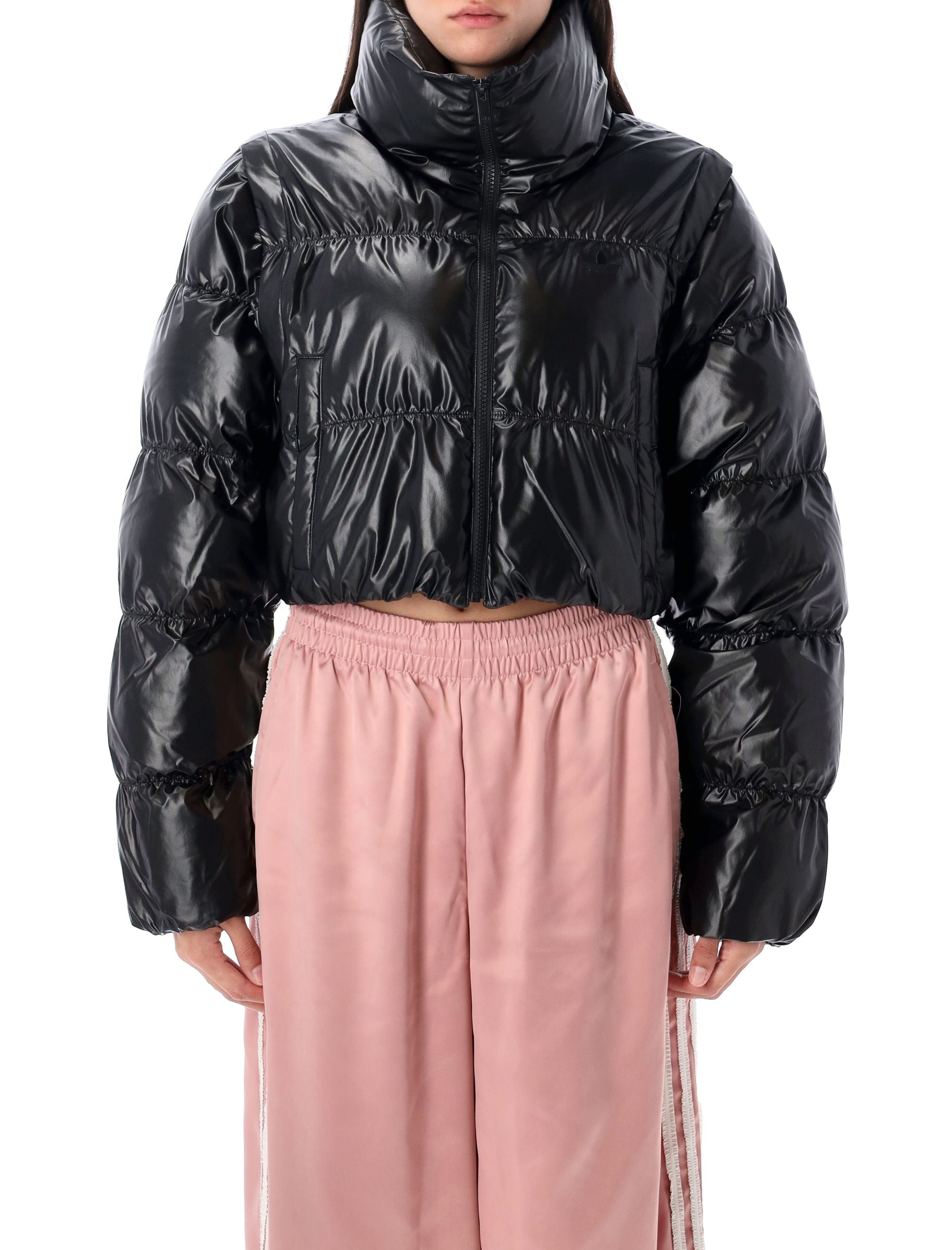 ADIDAS ORIGINALS Glossy Puffer Crop