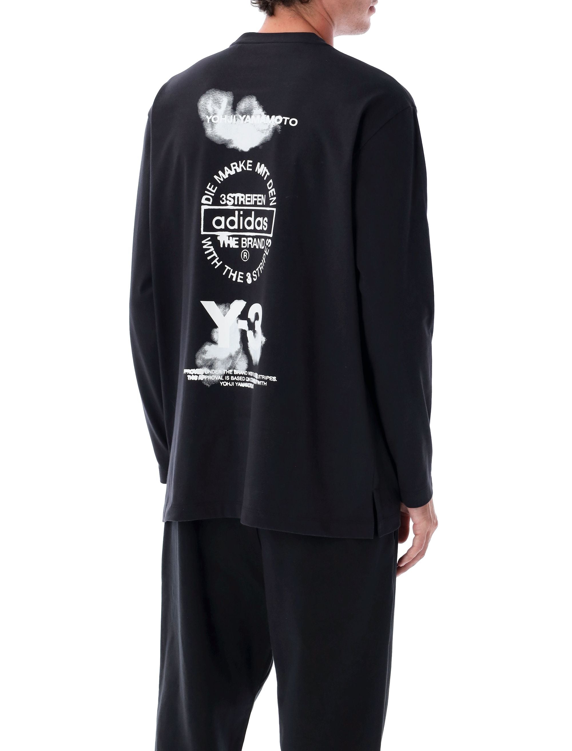 Y-3 Multicolor Logo Long Sleeve Tee - FW25 Edition