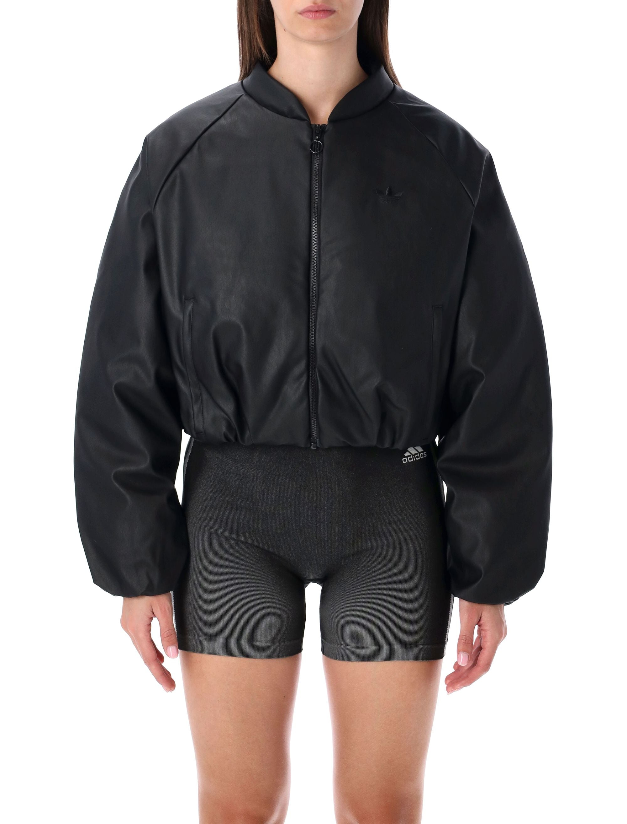 ADIDAS ORIGINALS Mini Pleather Bomber Jacket