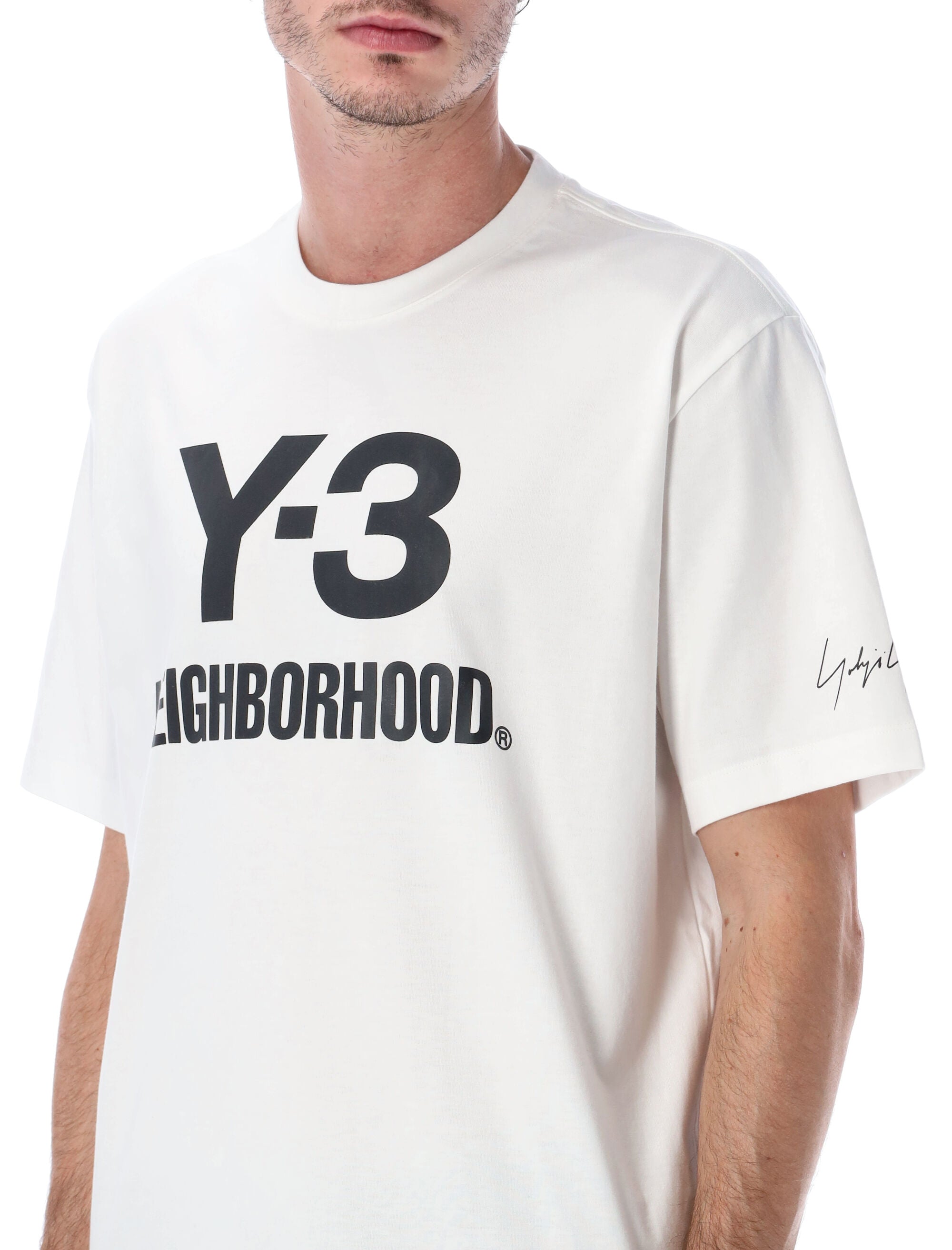 Y-3 X NEIGHBORHOOD Oversized Cotton Logo T-Shirt - FW25