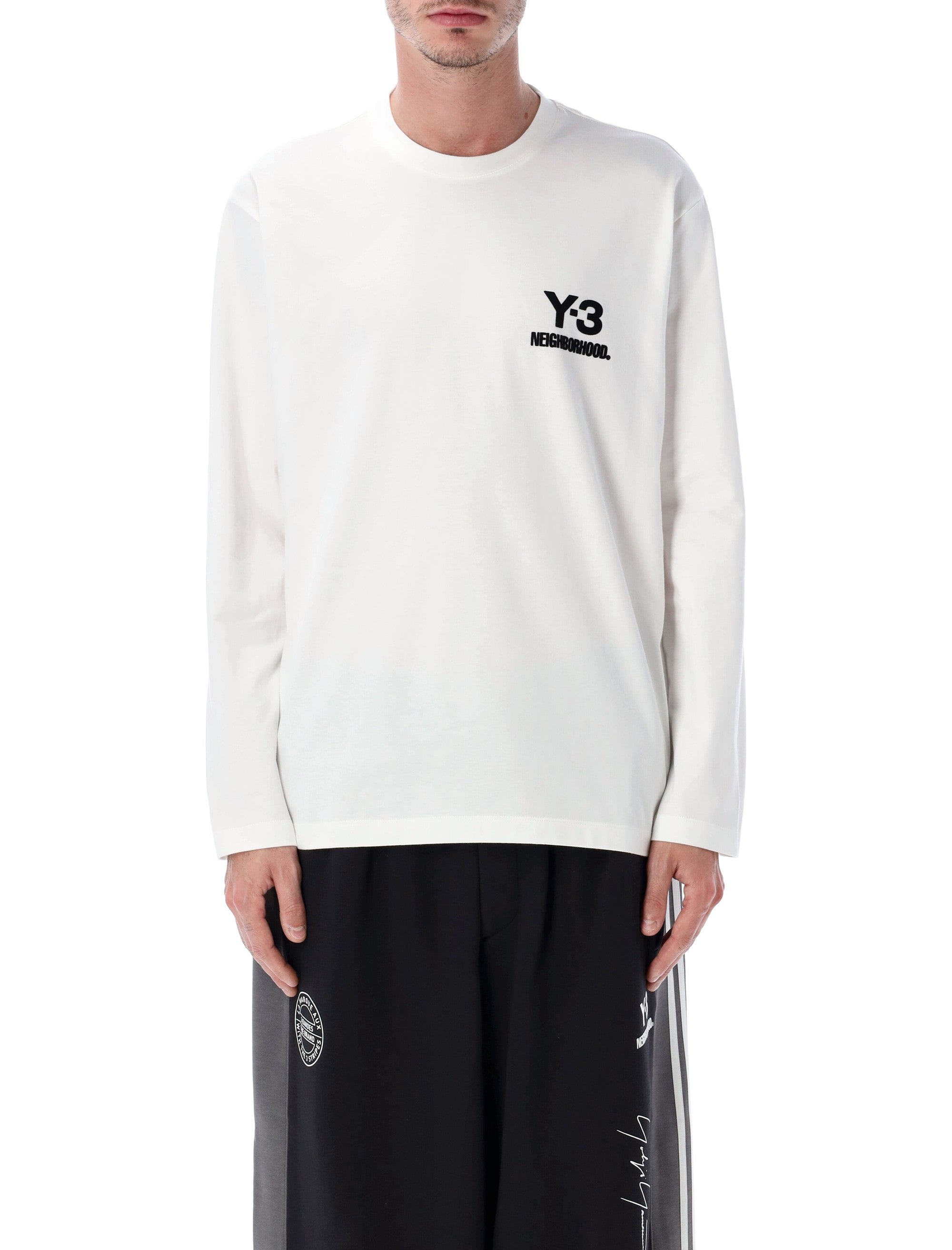 Y-3 X NEIGHBORHOOD Long Sleeve Relaxed Fit Cotton T-Shirt - Size L