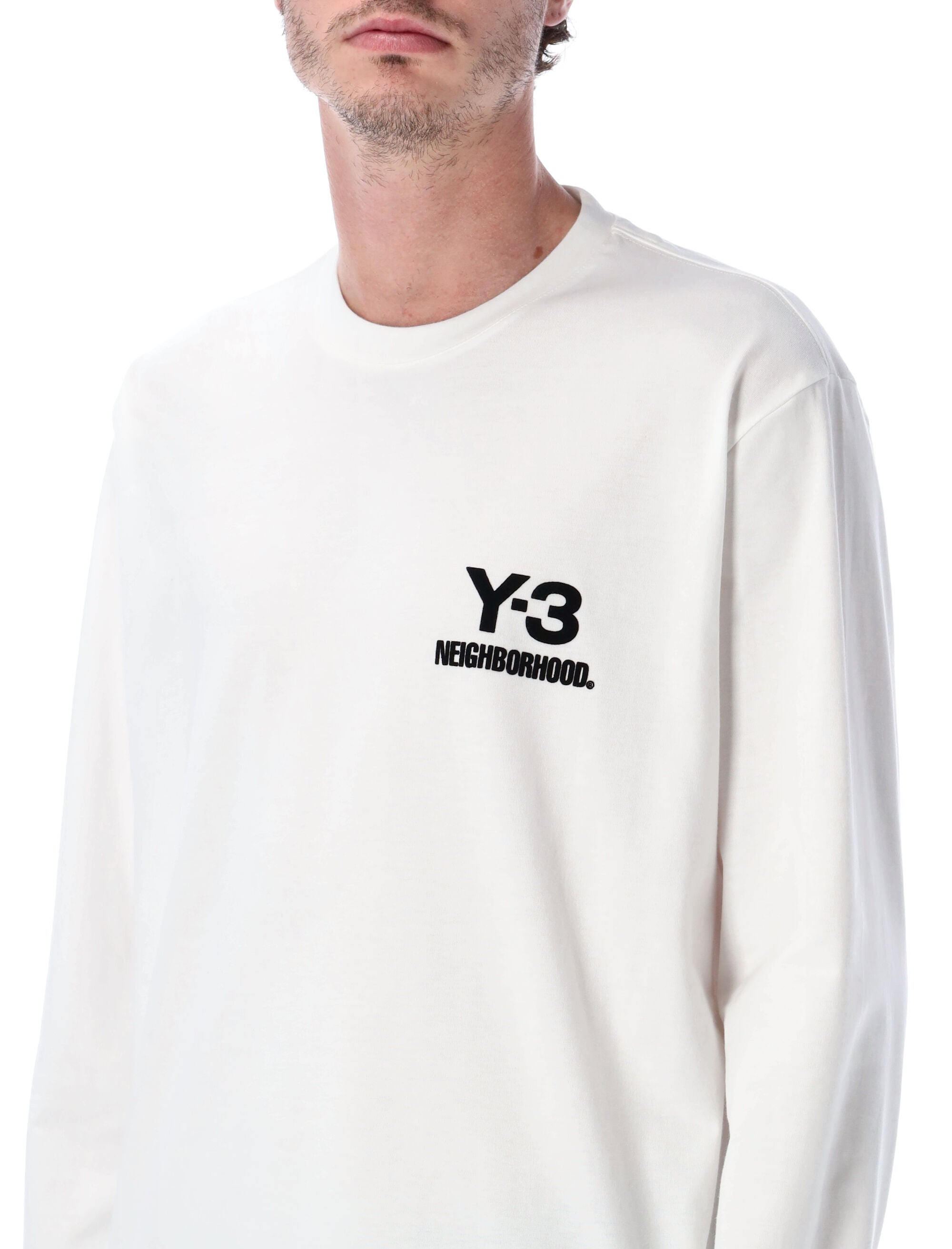 Y-3 X NEIGHBORHOOD Long Sleeve Relaxed Fit Cotton T-Shirt - Size L
