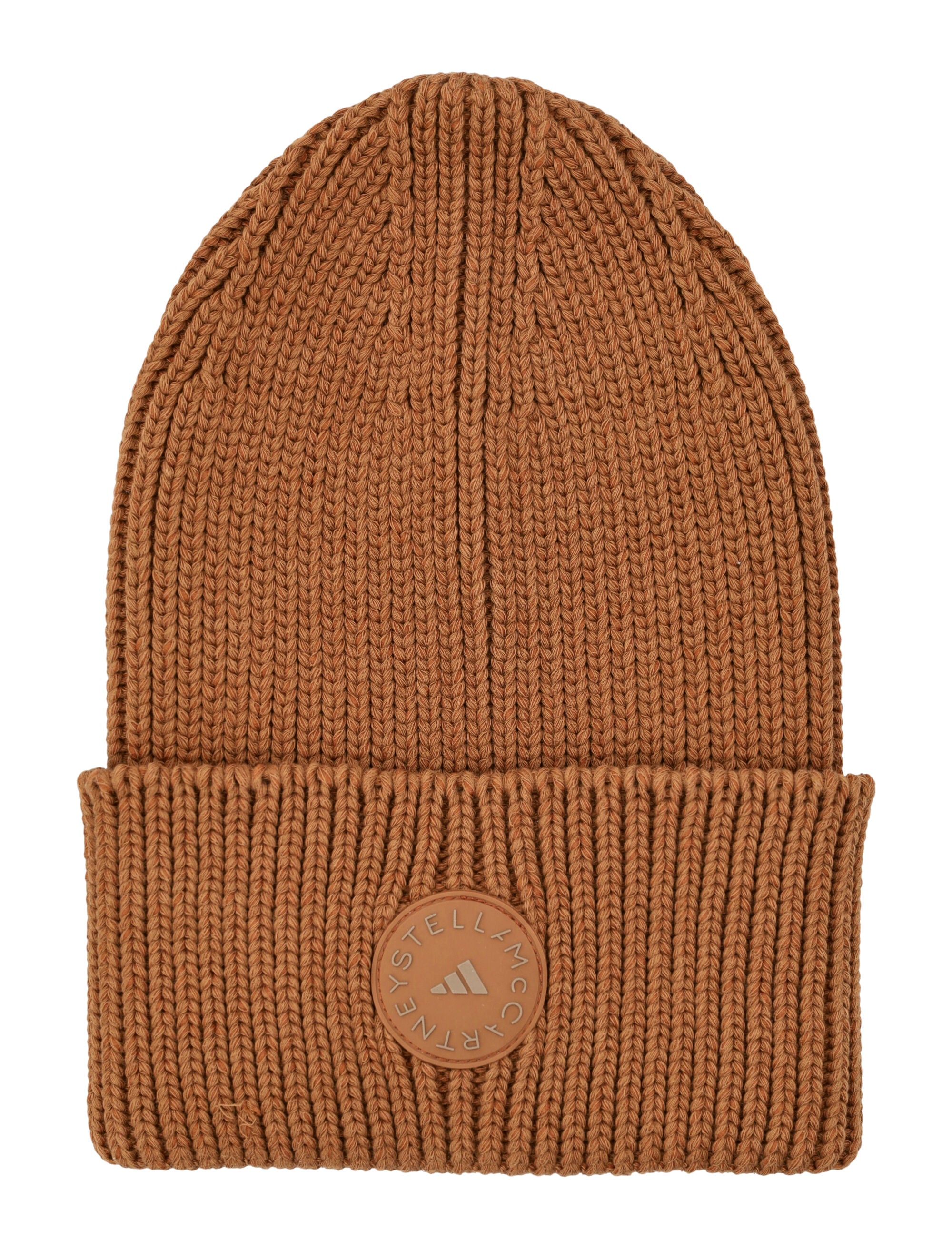 ADIDAS BY STELLA MCCARTNEY Cotton Blend Beanie with Round Silicone Logo Patch