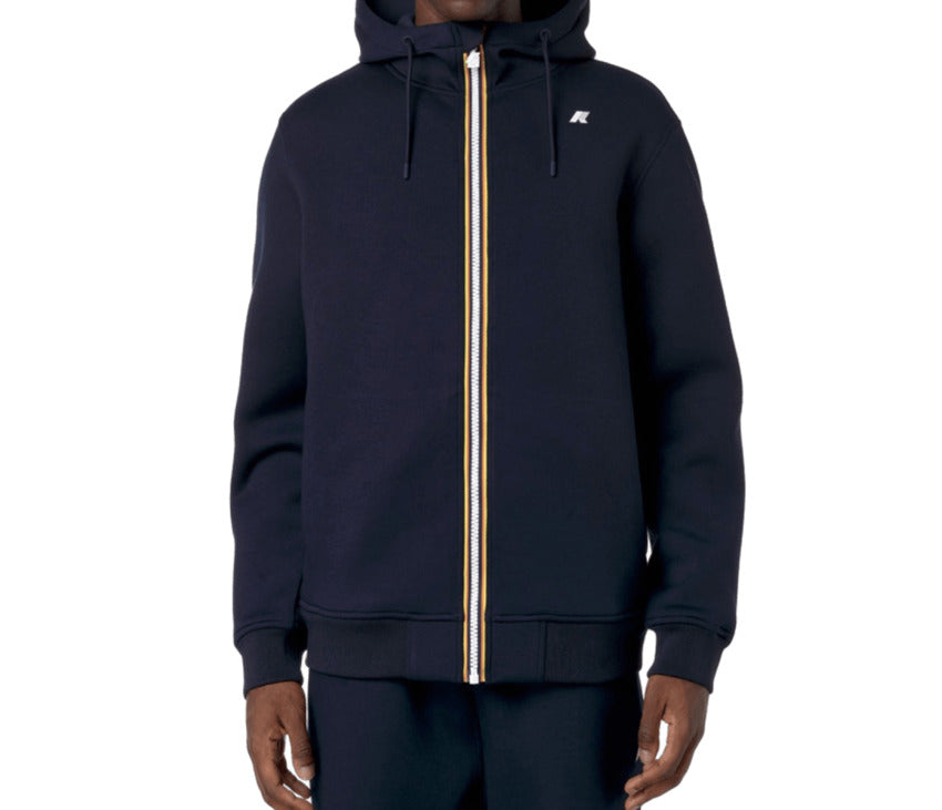K-WAY Men's Regular Fit Lightweight Scuba Sweatshirt with Hood