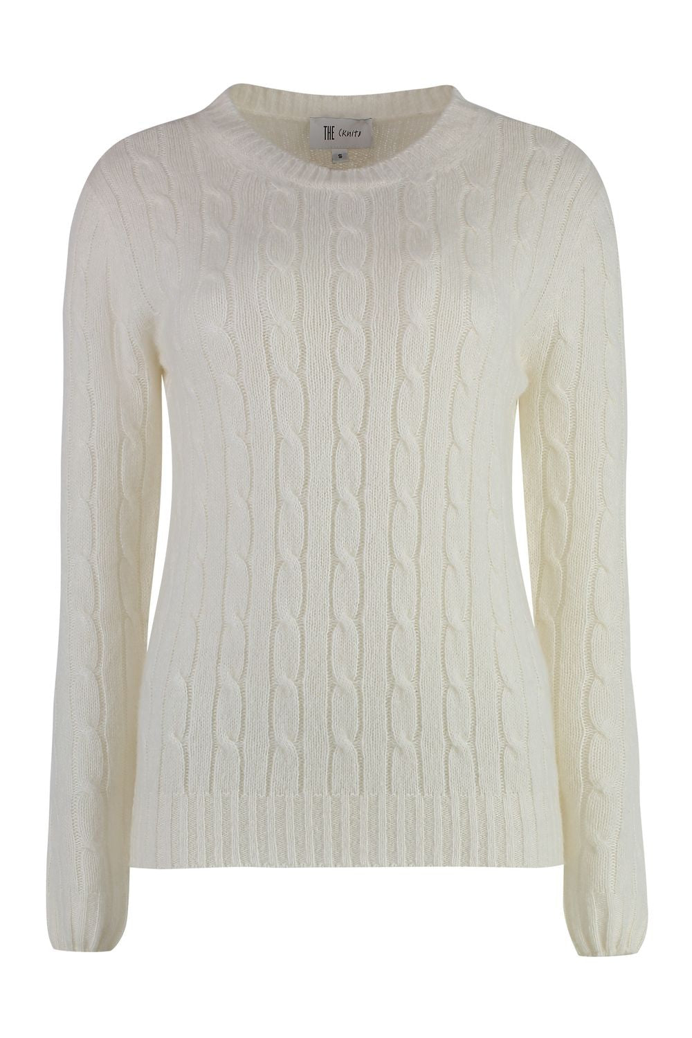 THE (ALPHABET) Mini Cable-Knit Cashmere and Silk Blend Sweater