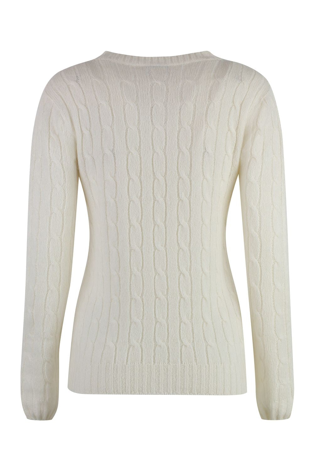 THE (ALPHABET) Mini Cable-Knit Cashmere and Silk Blend Sweater