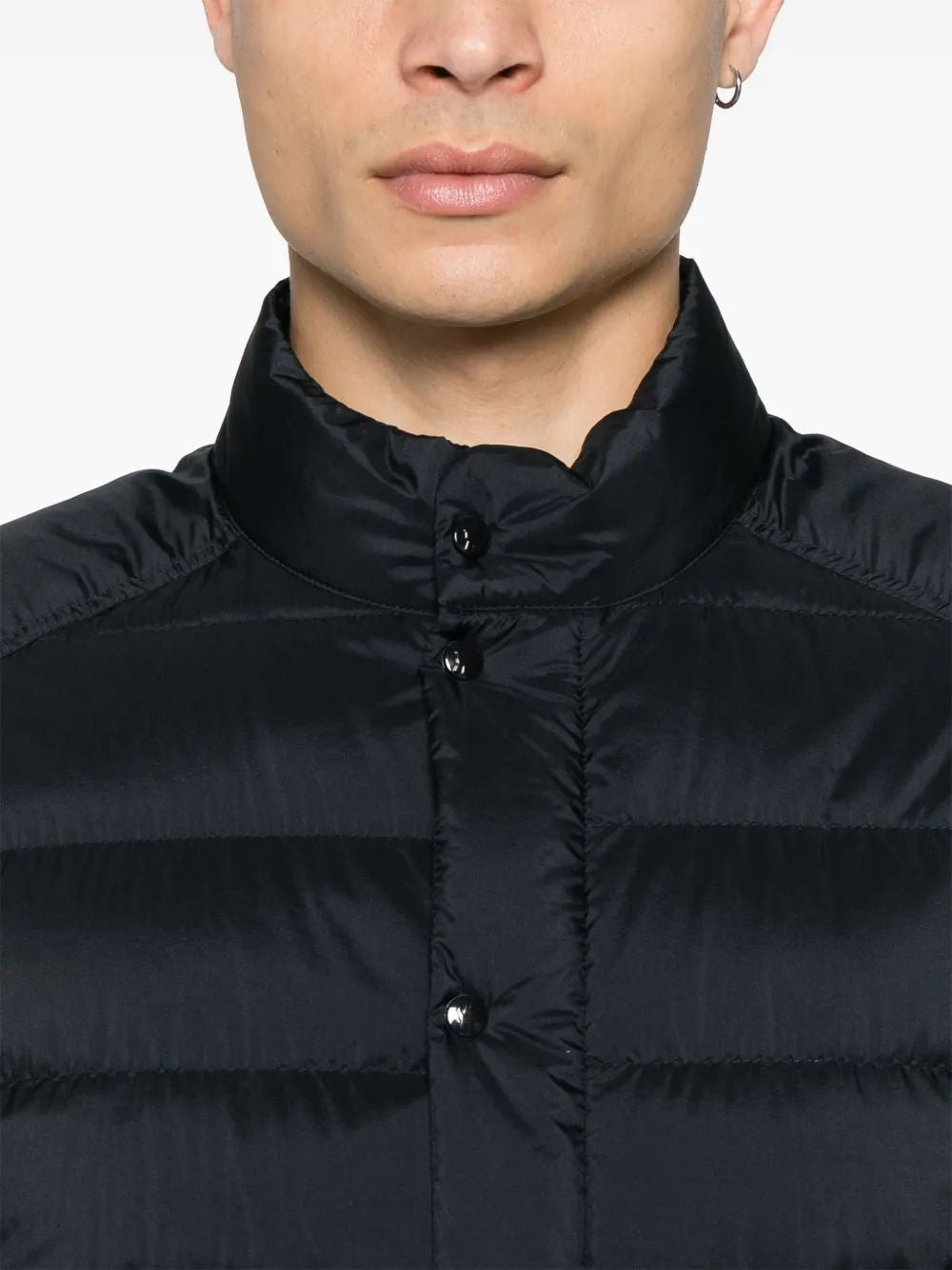 MONCLER Snap Button Fastening Down Jacket for Men