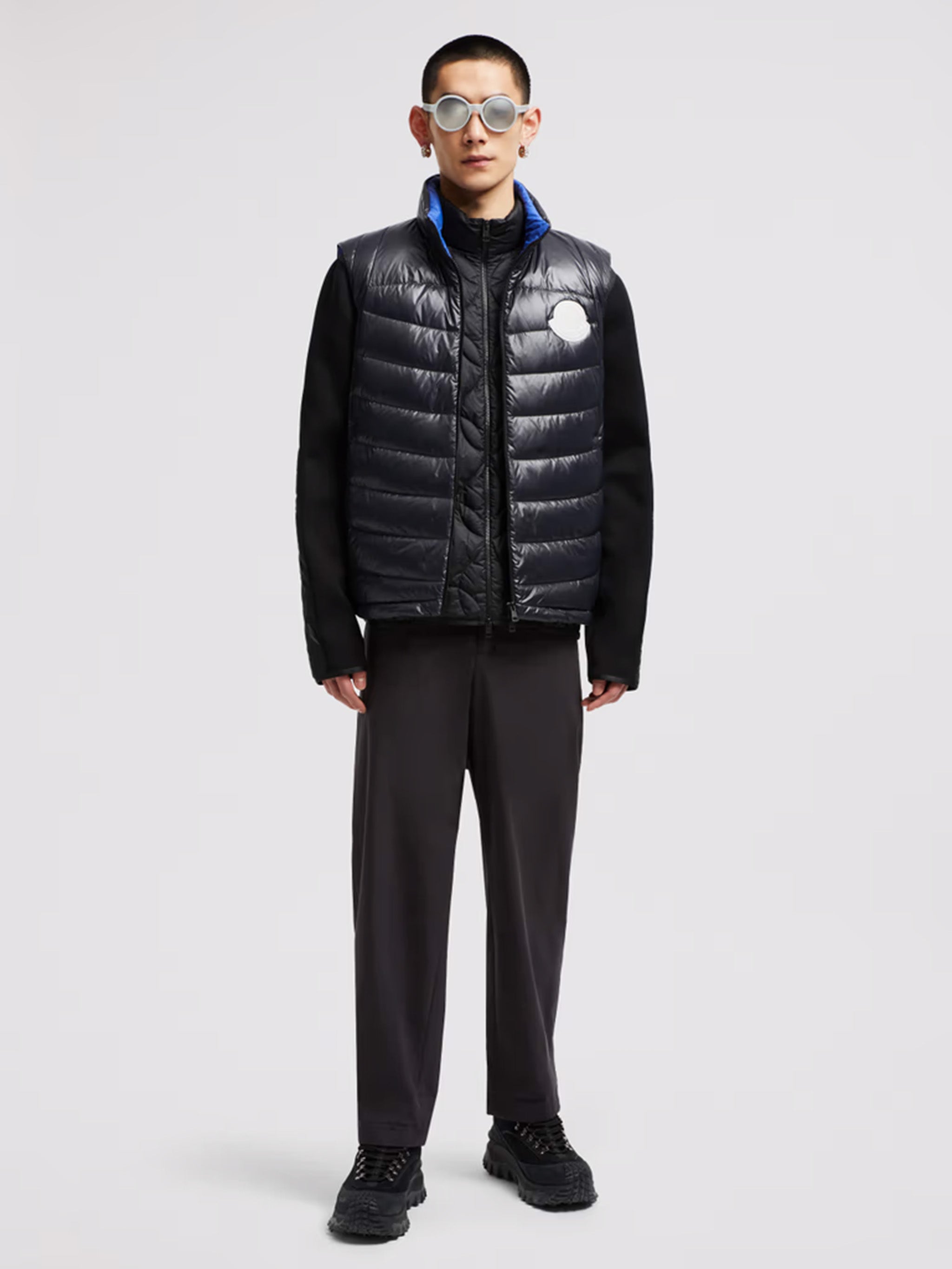 MONCLER Men's Down-Filled Gilet with Pull-Out Hood - Size 2