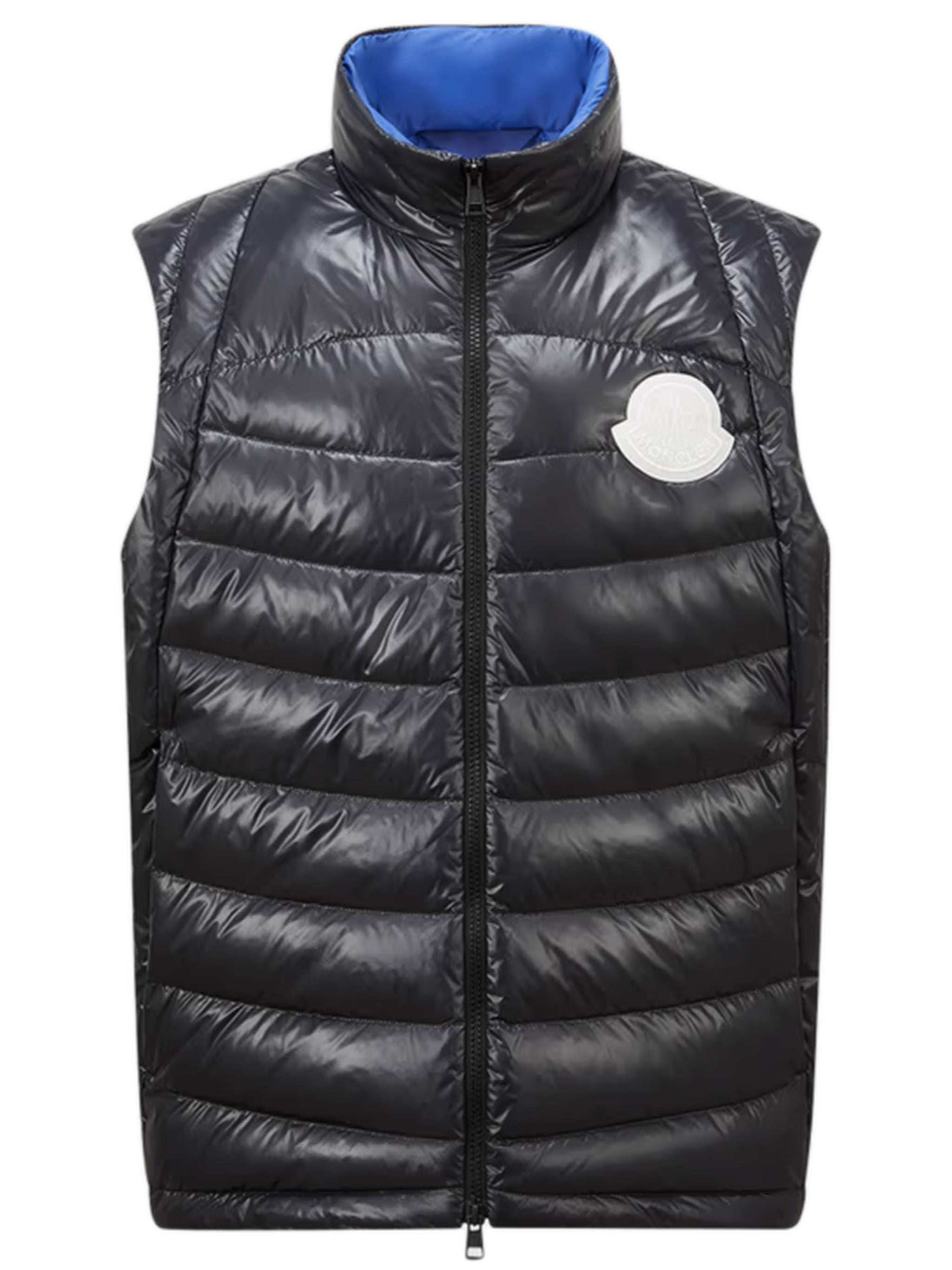 MONCLER Men's Down-Filled Gilet with Pull-Out Hood - Size 2