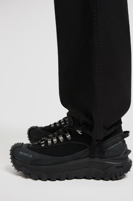 MONCLER Cotton Blend Trousers for Men - SS25 Collection