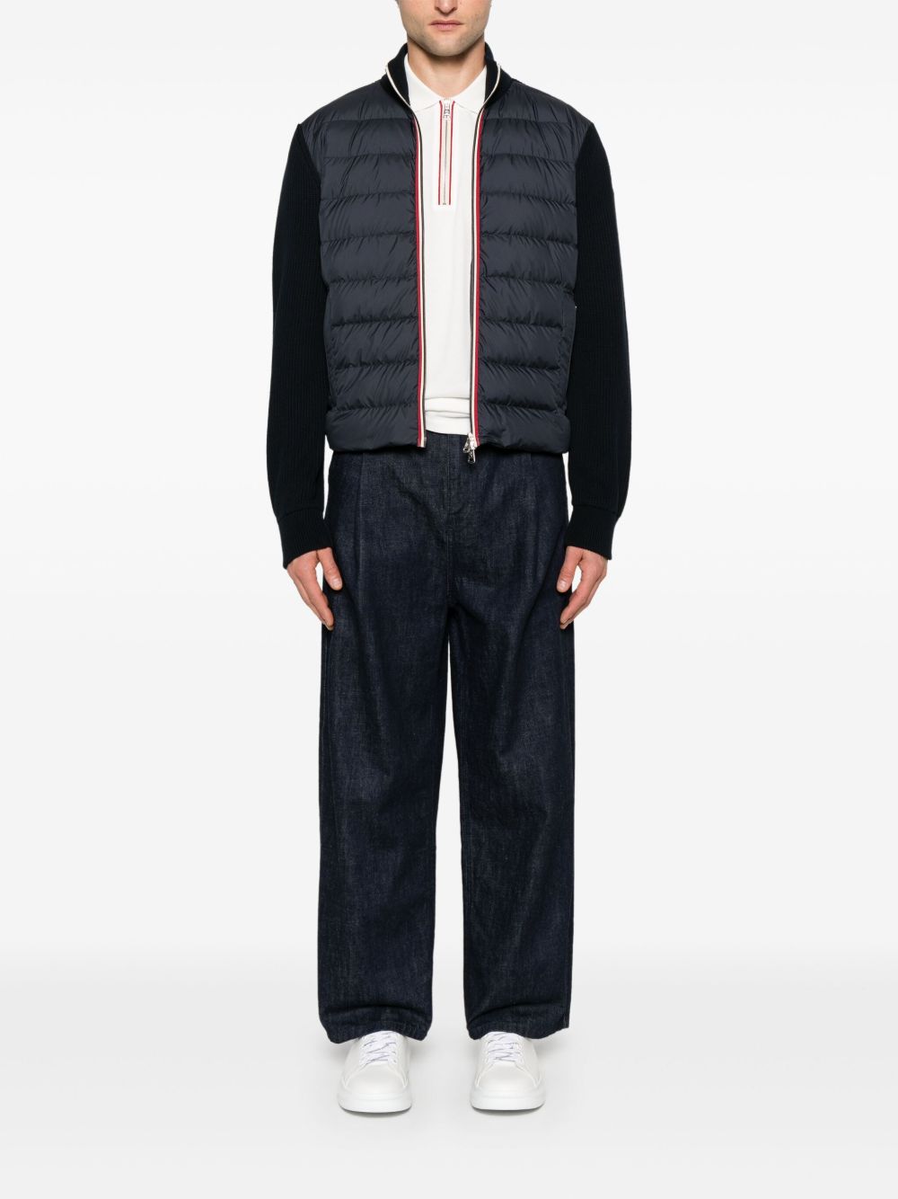 MONCLER Padded Front Panel Cardigan for Men