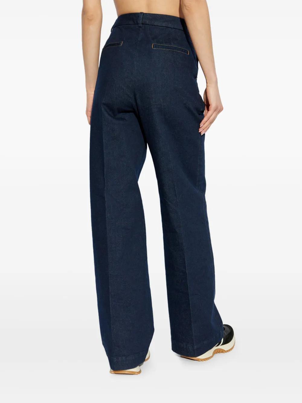 MONCLER High Waisted Denim Jeans for Women