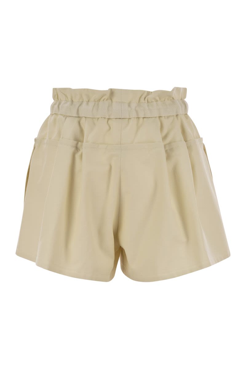 MONCLER Flared Cotton-Blend Shorts for Women
