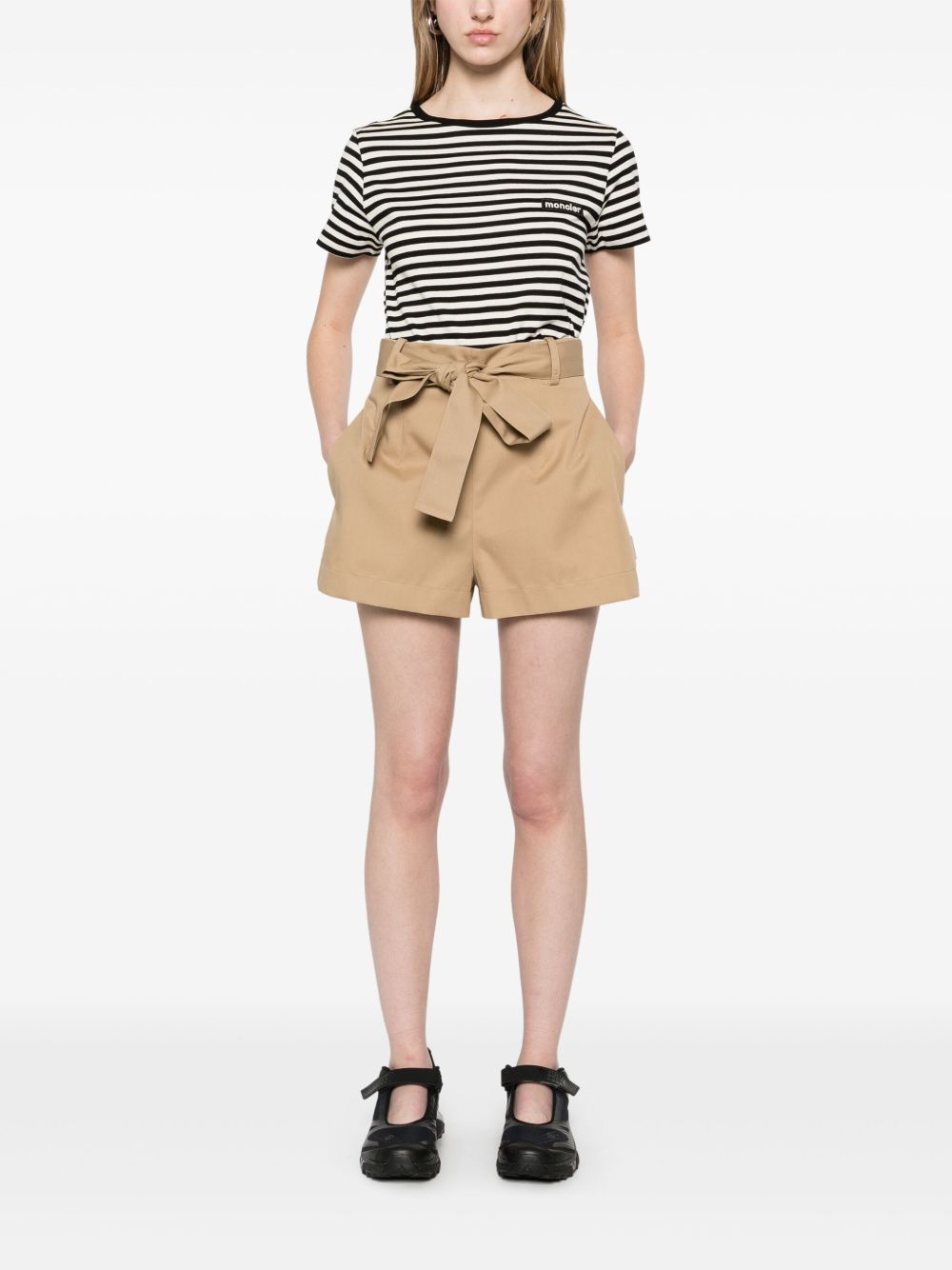 MONCLER Cotton Blend Mini Shorts for Women