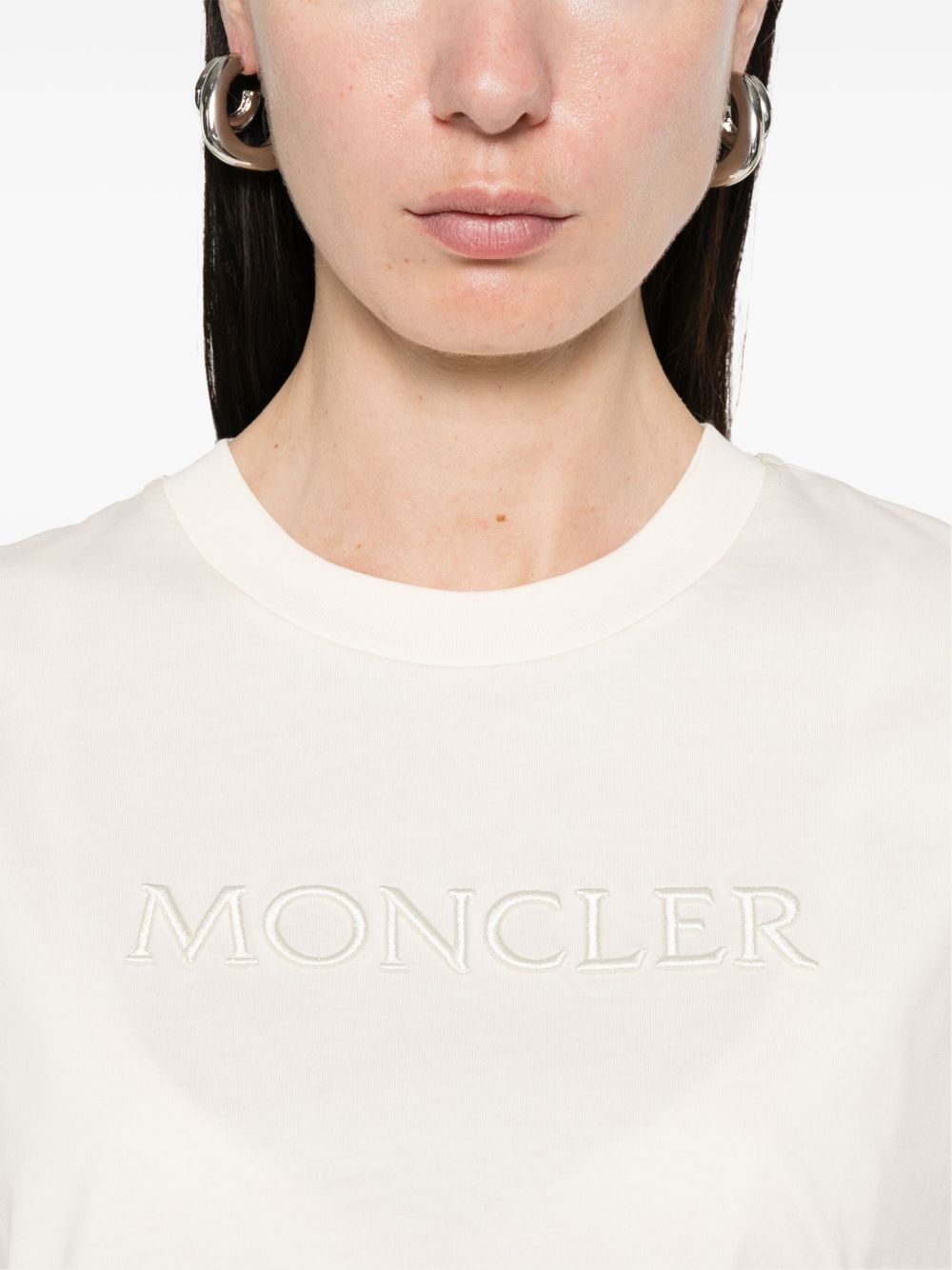 MONCLER Cotton Crew-Neck T-Shirt for Women