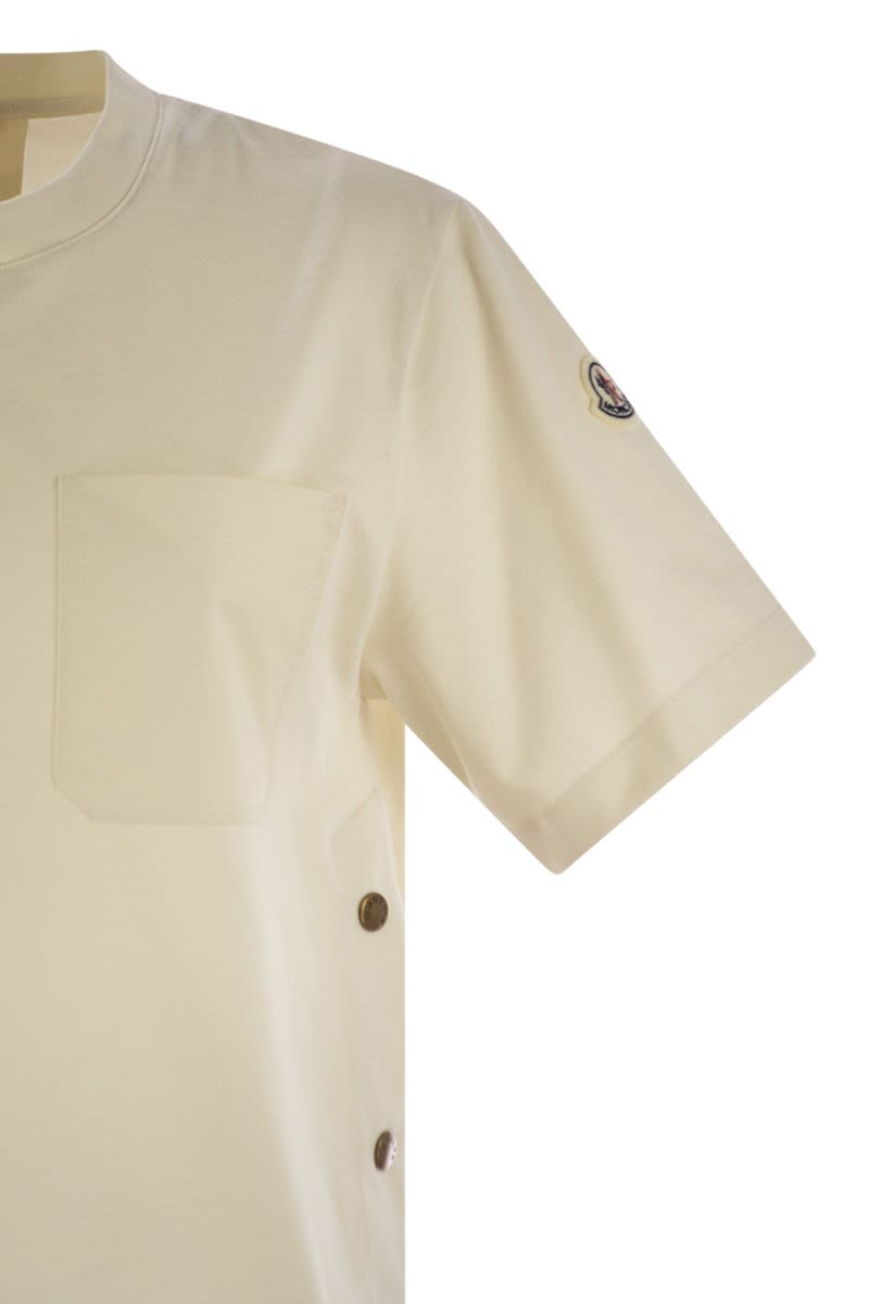 MONCLER Women's Versatile Cotton T-Shirt with Pocket