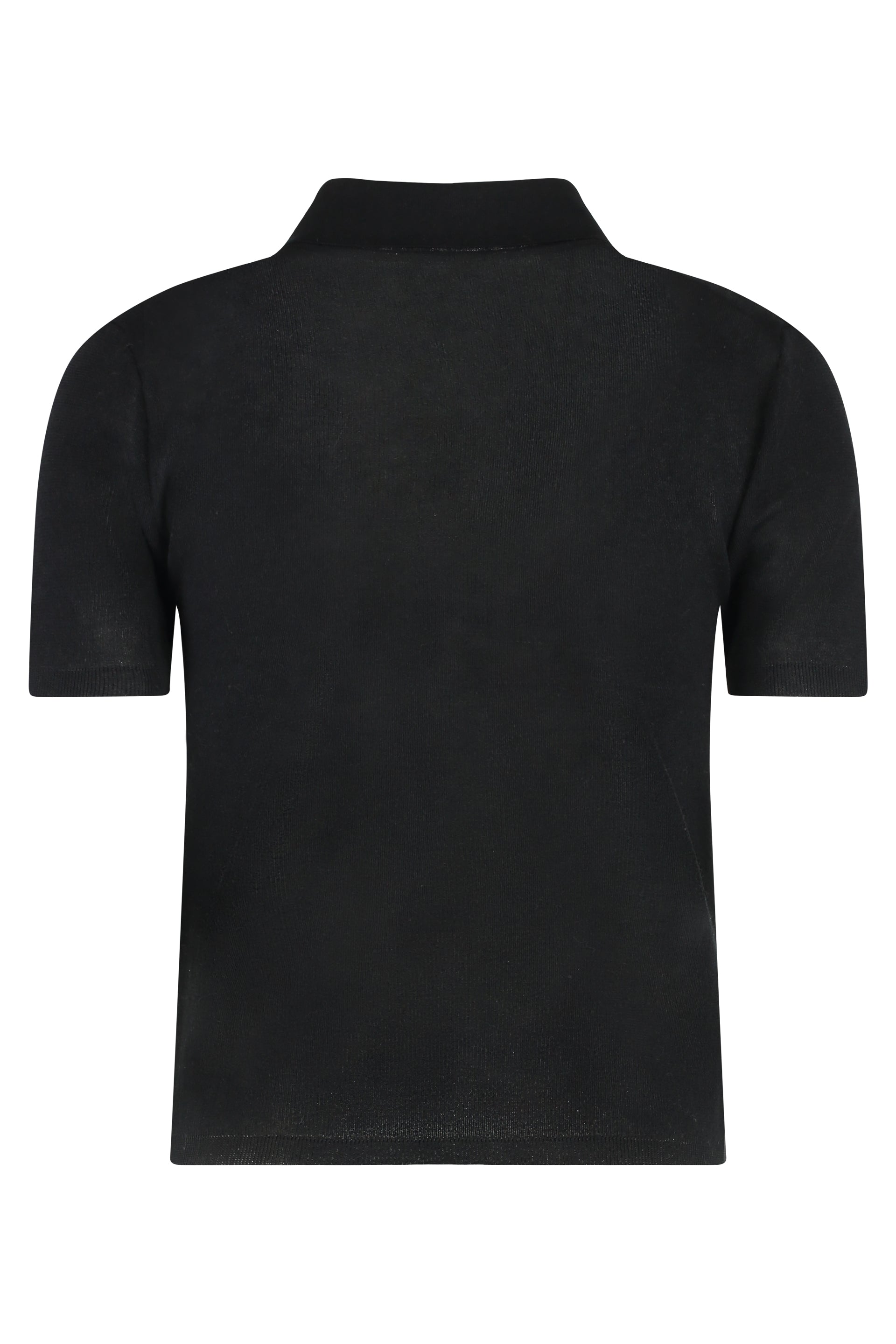 MONCLER Knit Cotton Blend Polo Shirt for Women