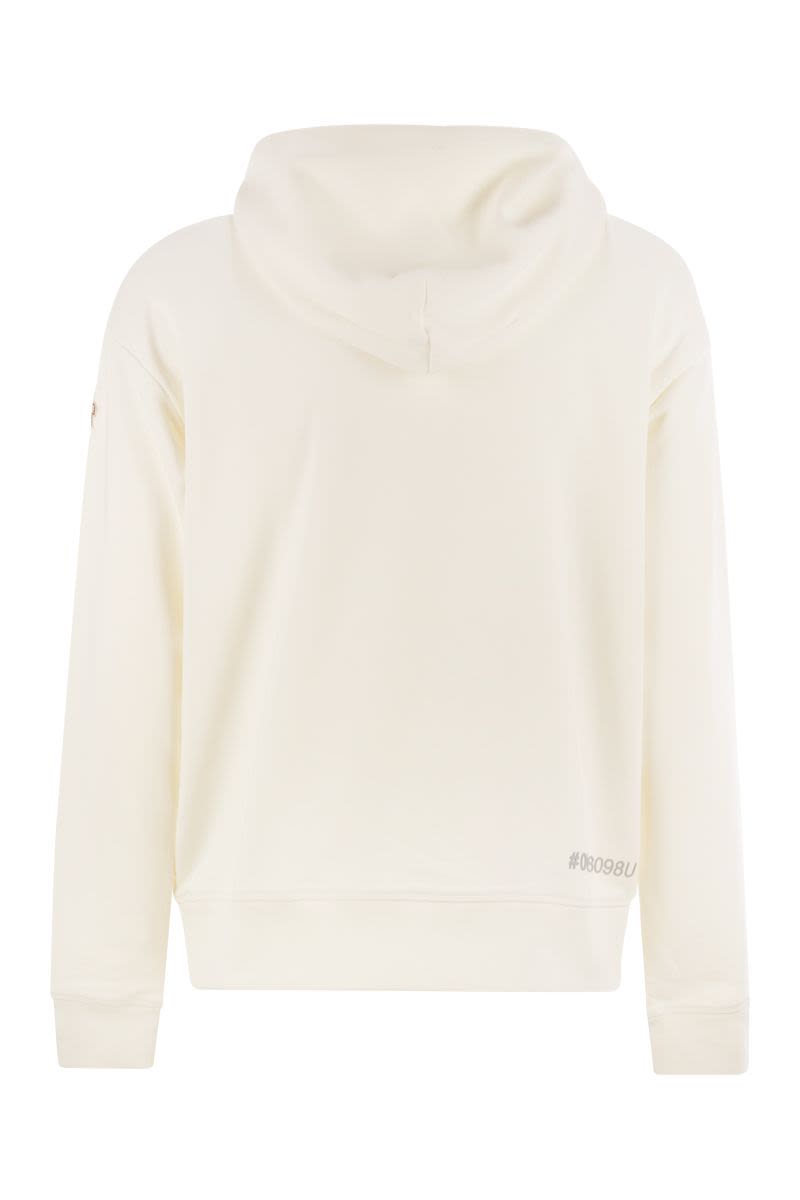 MONCLER GRENOBLE Logo Cotton Hoodie for Active Men