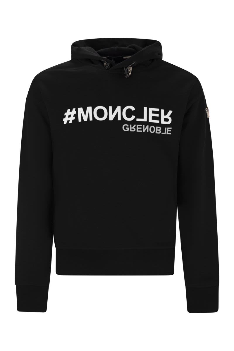 MONCLER GRENOBLE Logo Cotton Hoodie for Men