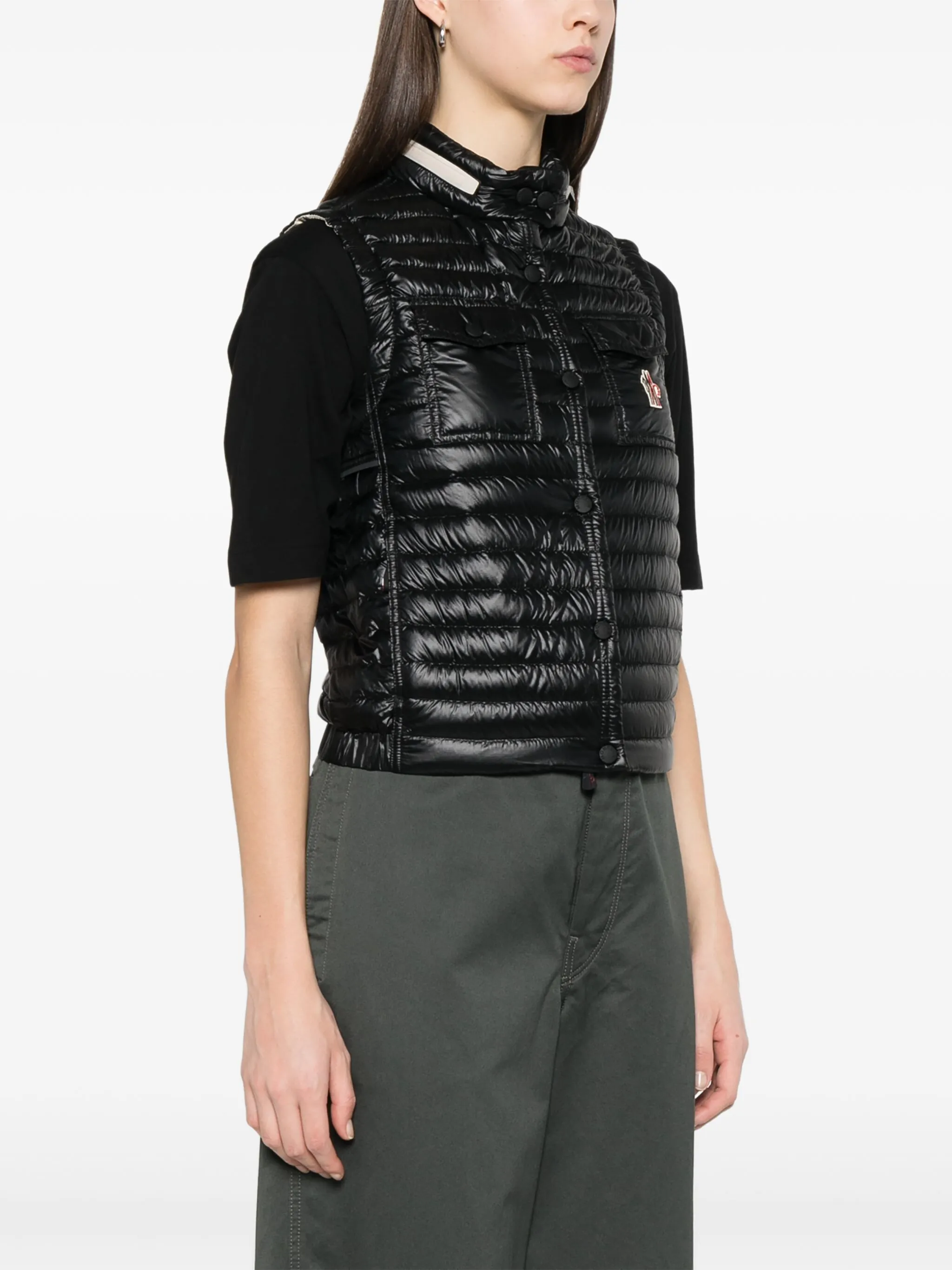 MONCLER Women's Mini Down Gilet with Pull-Out Hood
