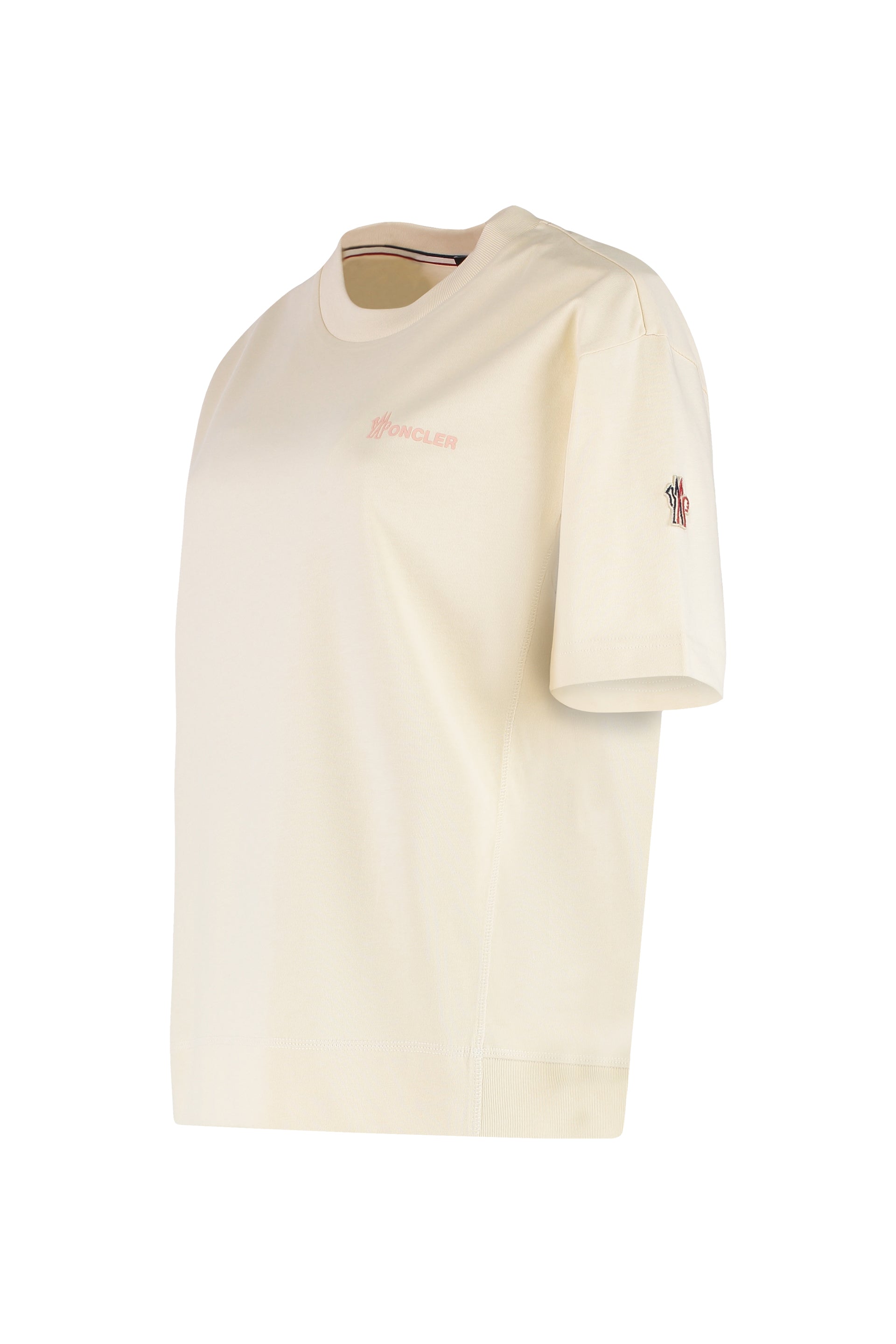 MONCLER GRENOBLE Cotton Crew-Neck T-Shirt for Women - SS25 Collection