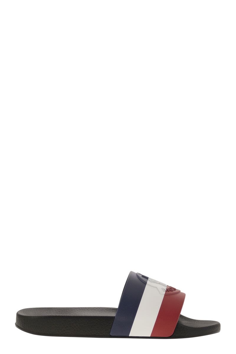 MONCLER Classic Slide Sandals with Logo