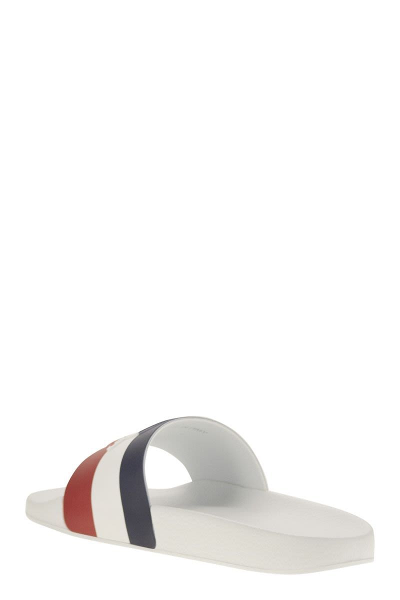 MONCLER Classic Rubber Slide Sandals with Logo