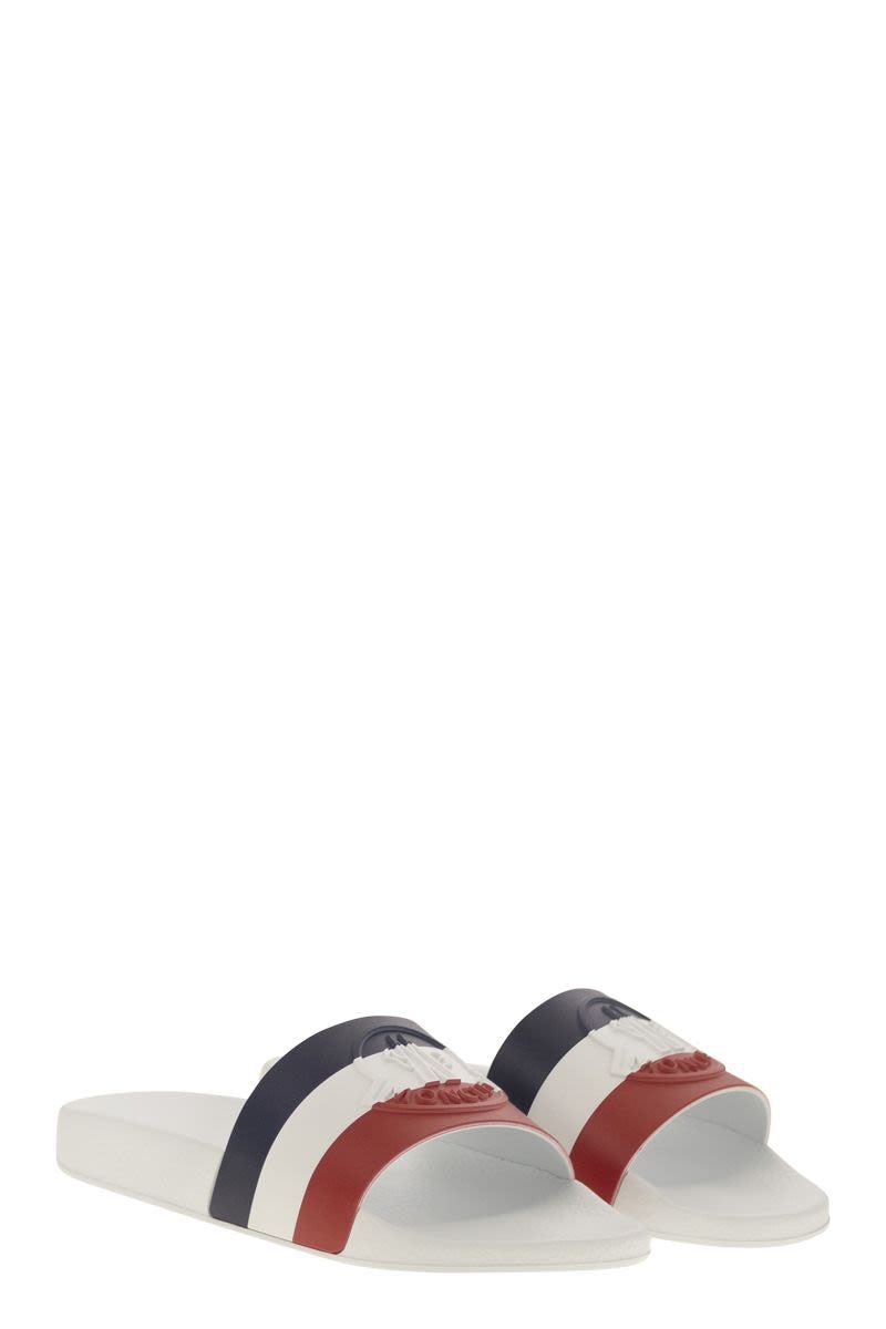 MONCLER Classic Rubber Slide Sandals with Logo