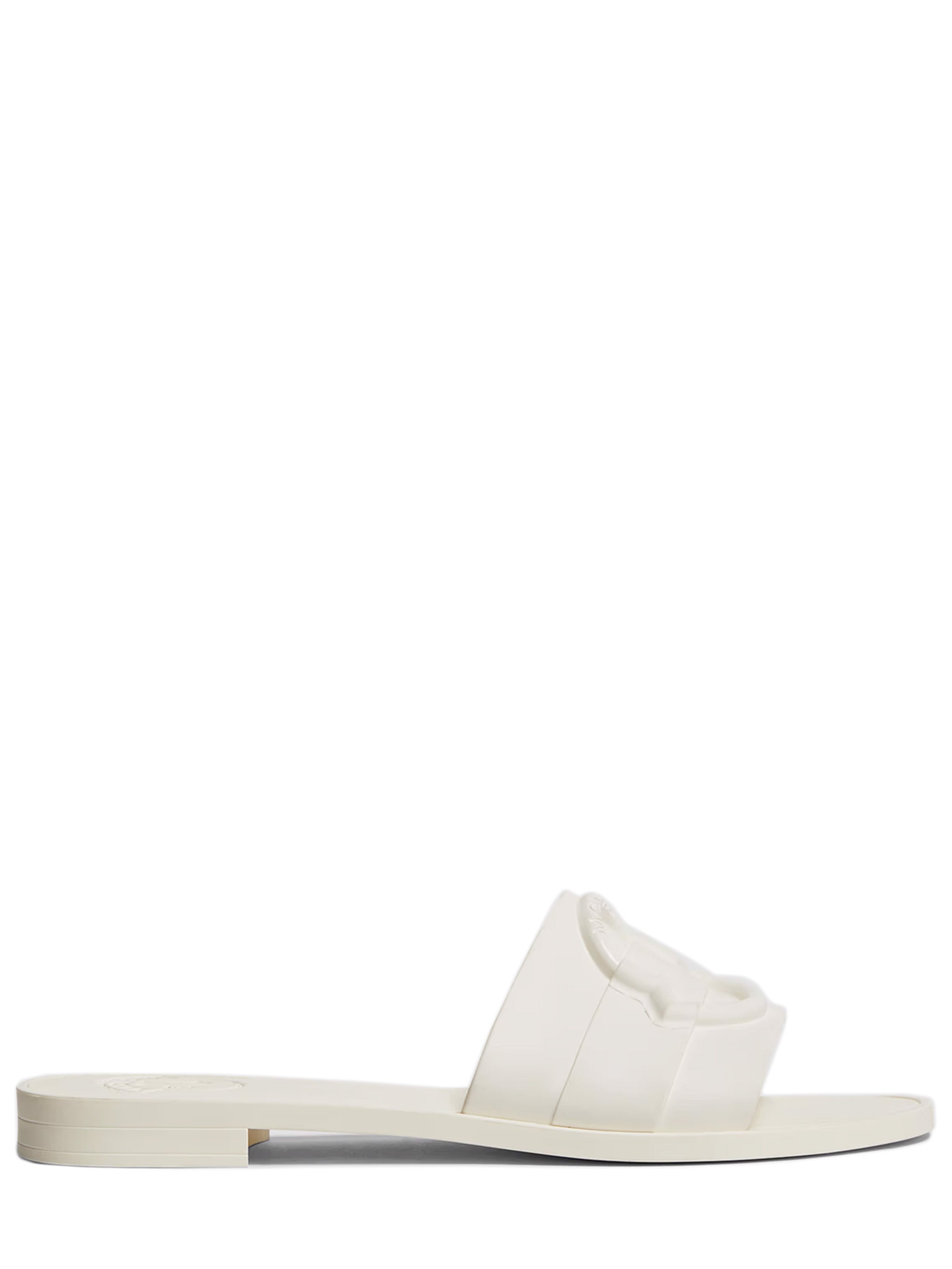 MONCLER Elegant Tone-on-Tone Logo Slide Sandals