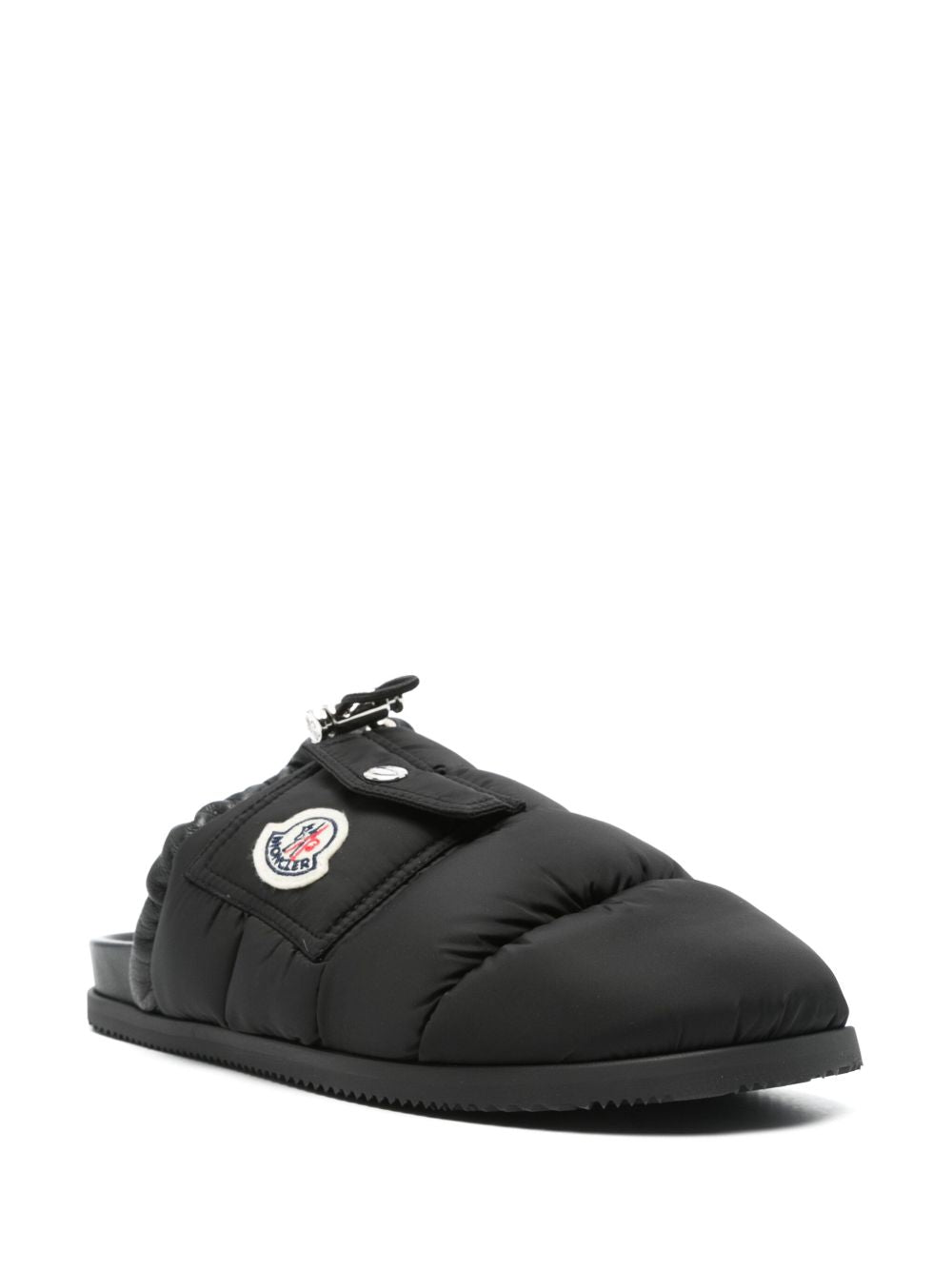 MONCLER Padded Slippers with Drawstring Fastening