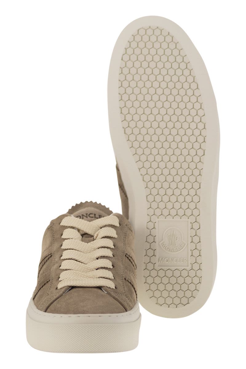 MONCLER Low-Top Lace-Up Suede Sneakers