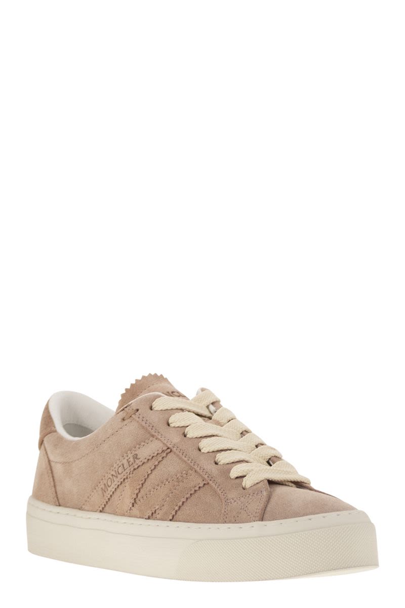 MONCLER Low-Top Lace-Up Suede Sneakers