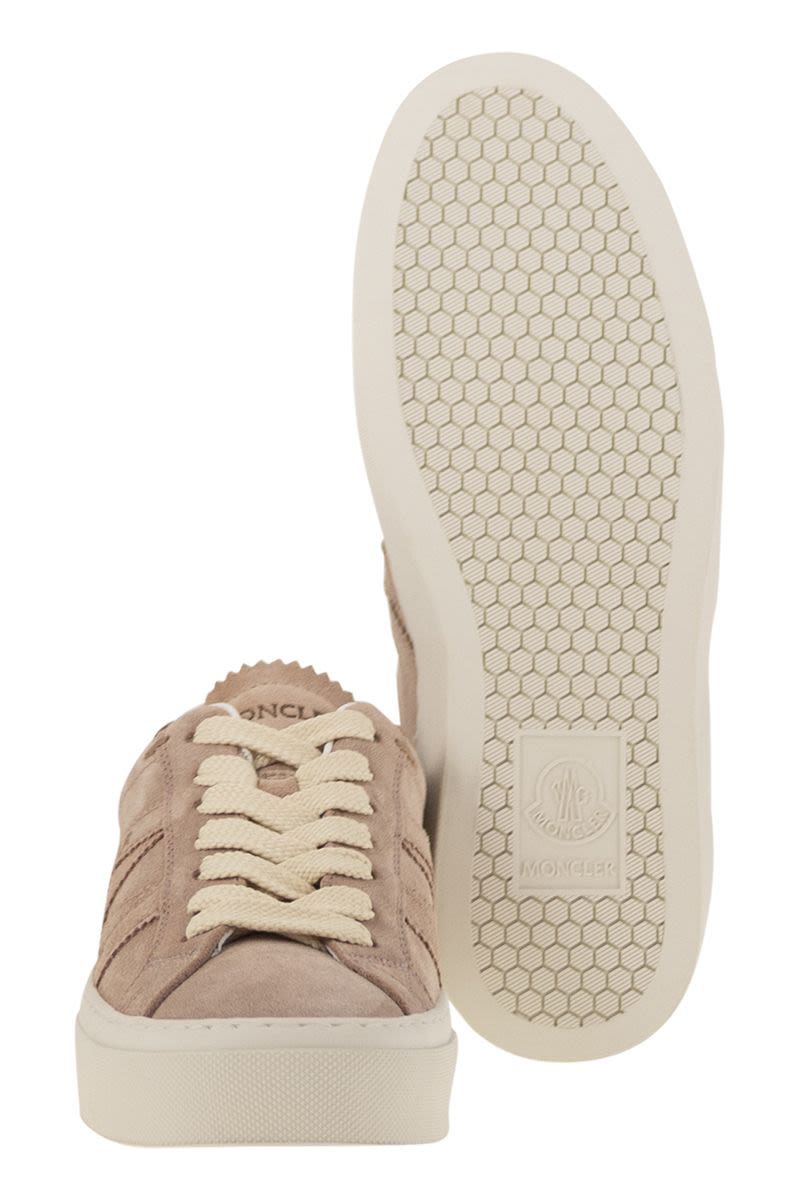 MONCLER Low-Top Lace-Up Suede Sneakers