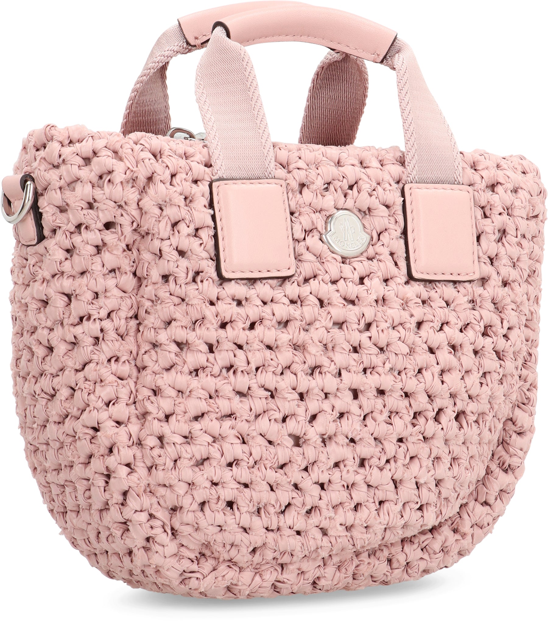 MONCLER Mini Intrecciato Tote Handbag with Dual Handles