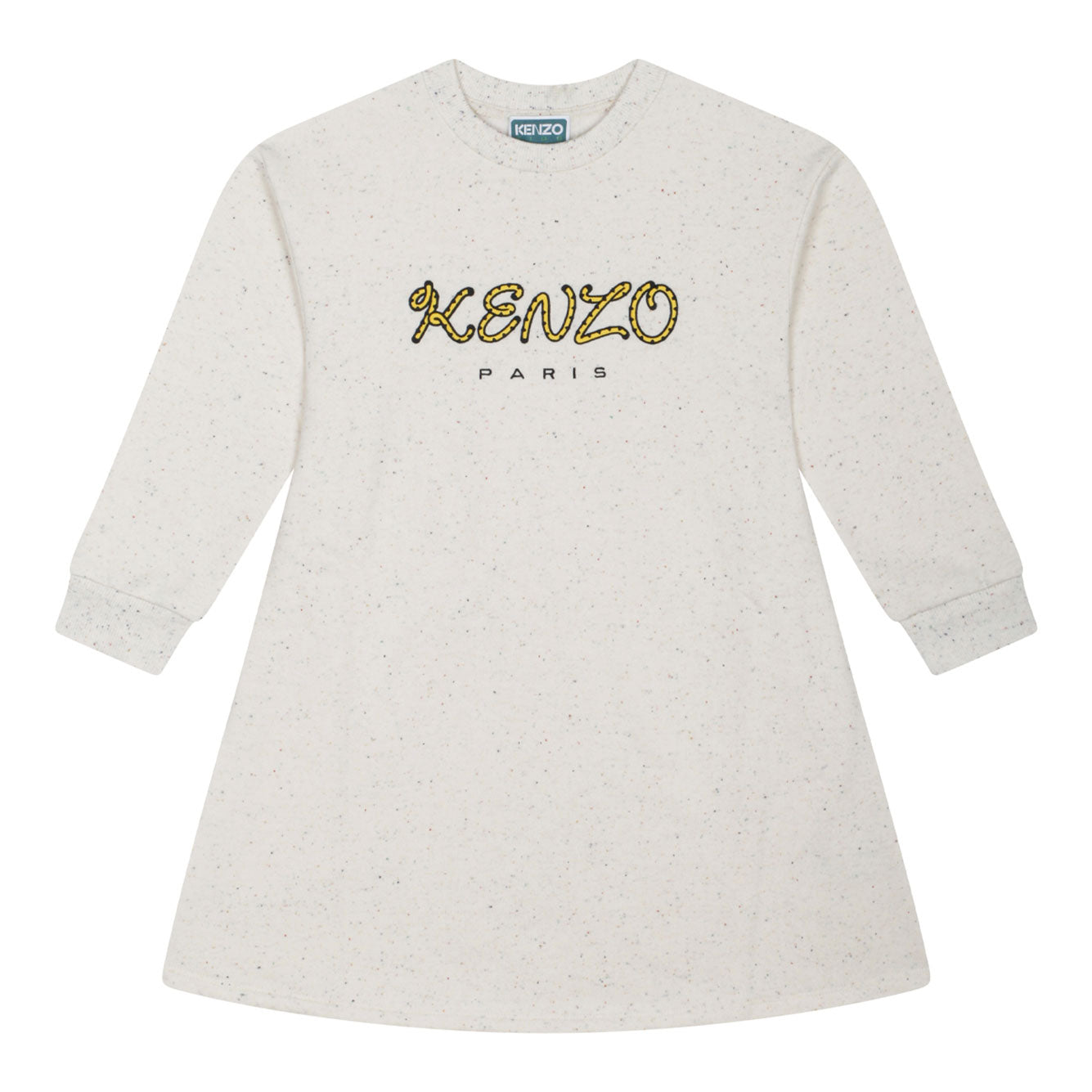 KENZO KIDS Girls' Stylish Cotton-Polyester Wicker Dress