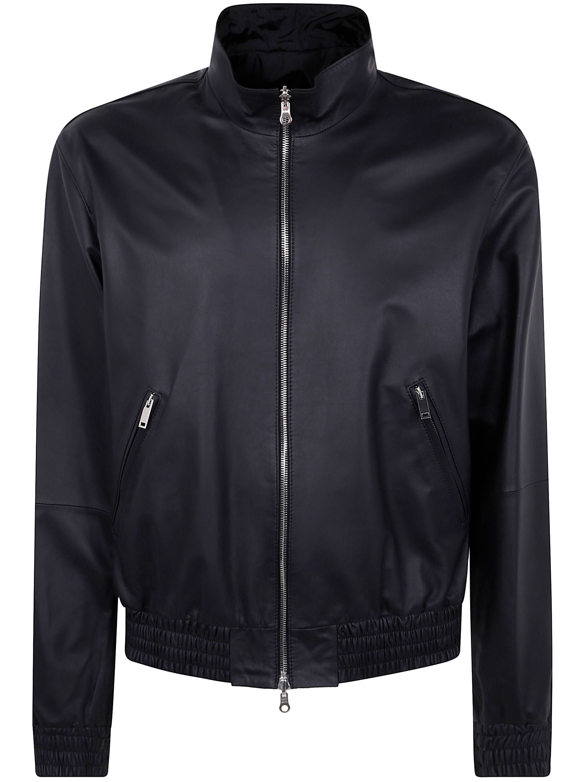 DESA Leather Reversible Bomber Jacket for Men