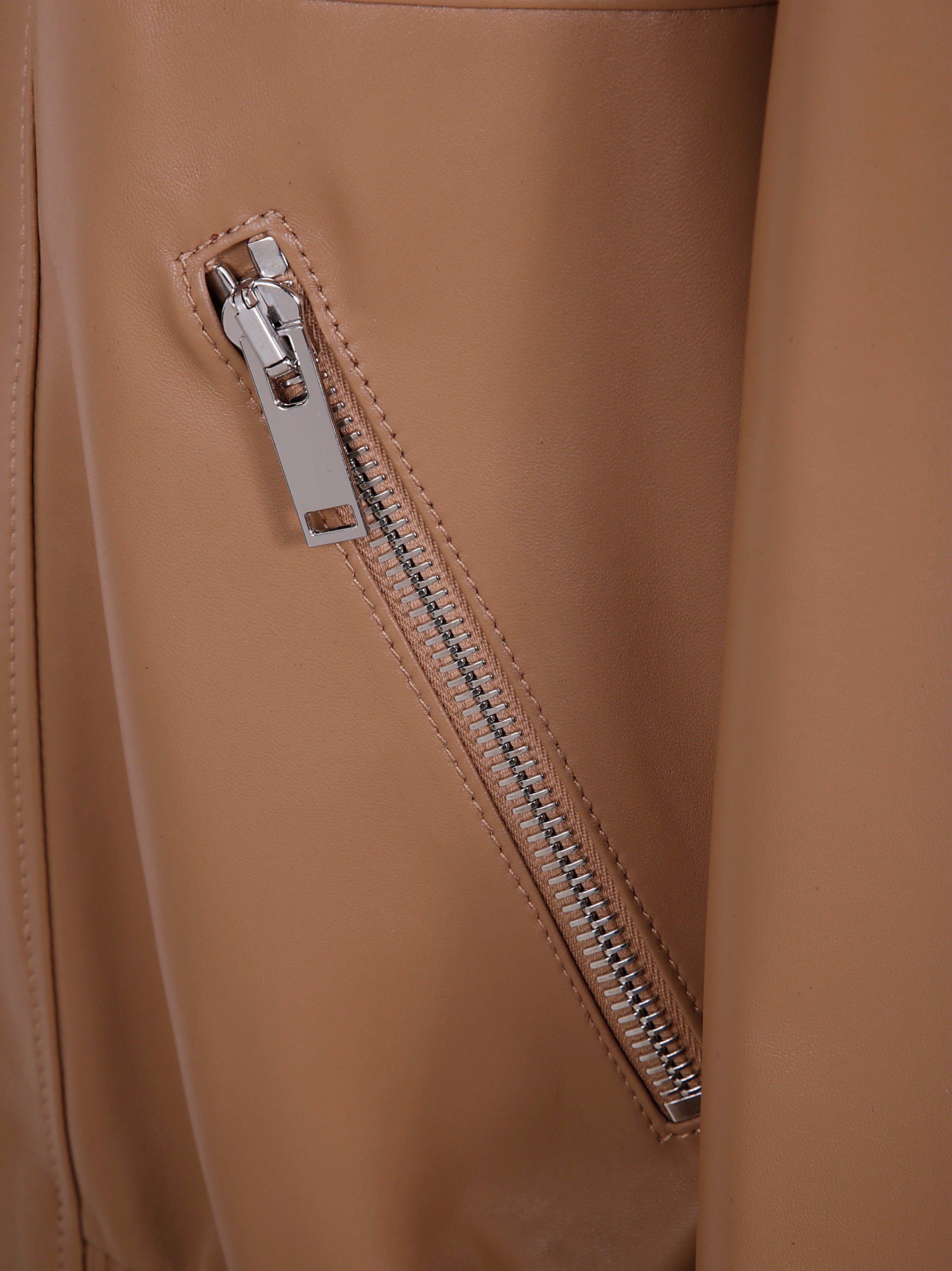 DESA Fitted Leather Bomber Jacket for Men - SS25