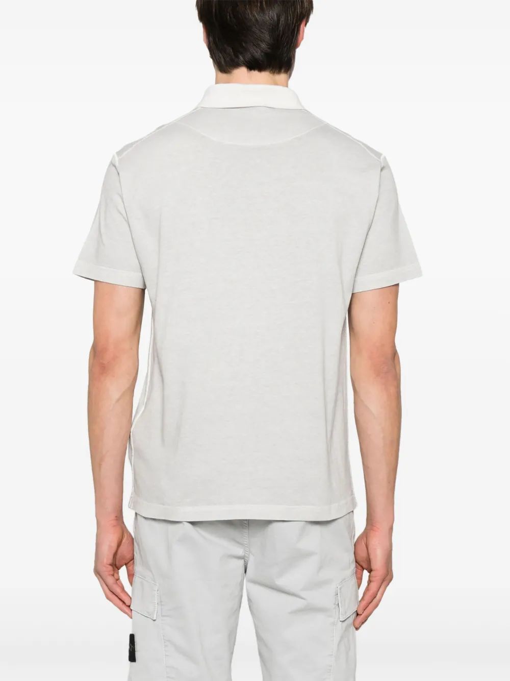 STONE ISLAND Men's Compass Patch Polo Shirt