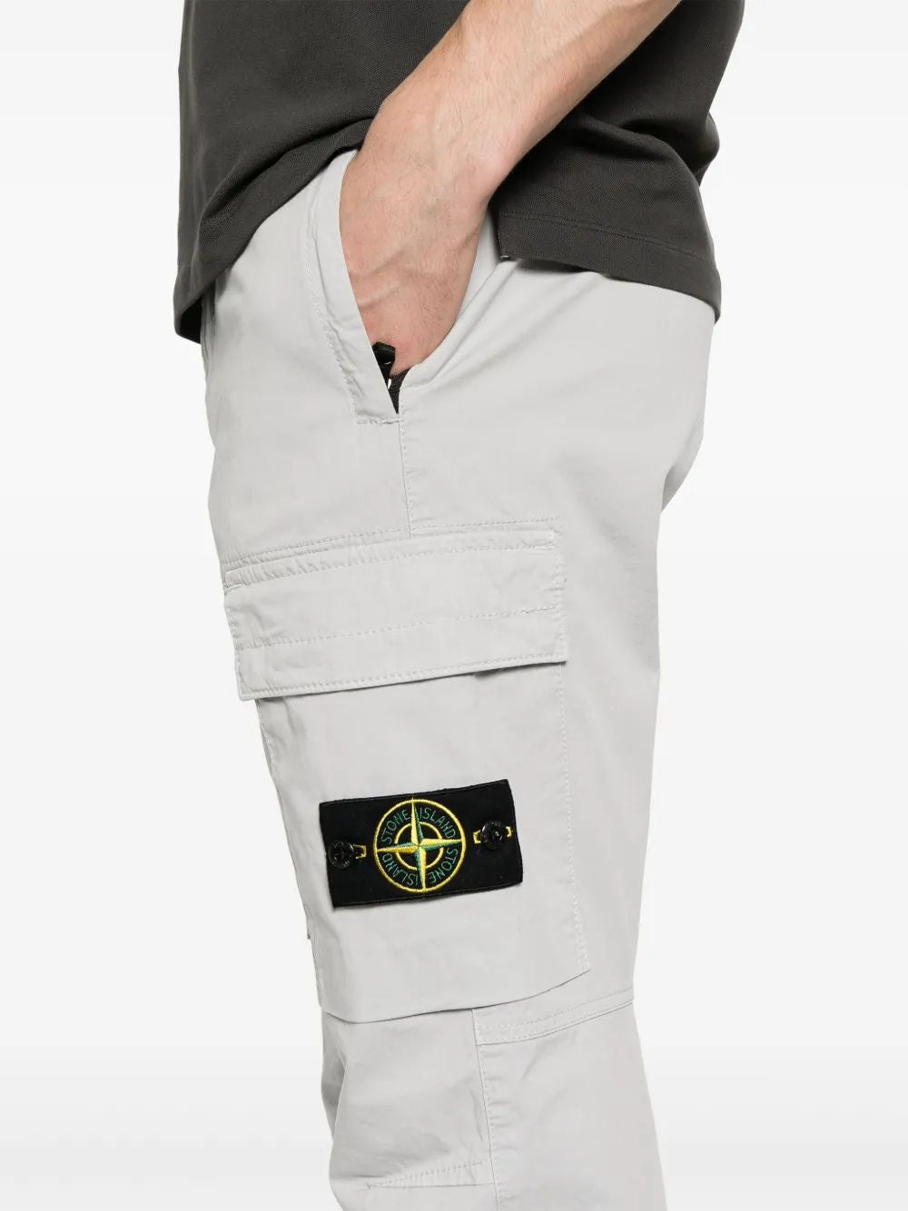 STONE ISLAND Men's Mini Compass Badge Cargo Pants