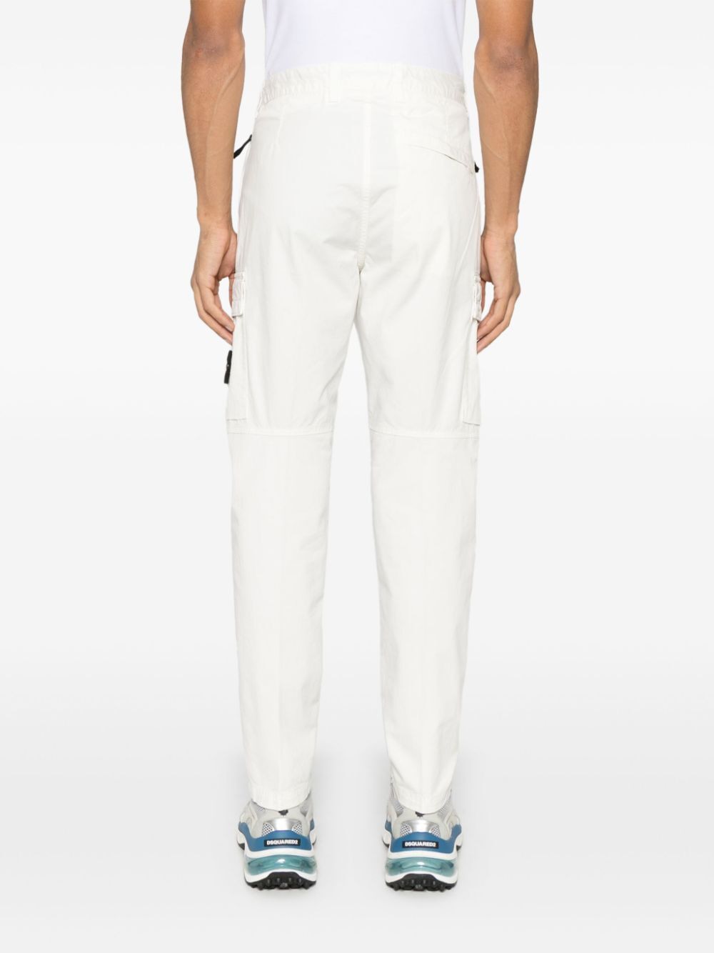 STONE ISLAND Tapered Leg Cotton Cargo Trousers