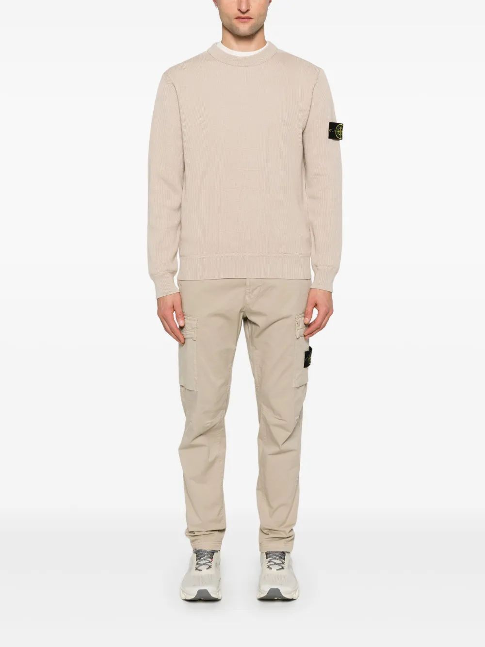 STONE ISLAND Mini Compass Badge Tapered Trousers for Men
