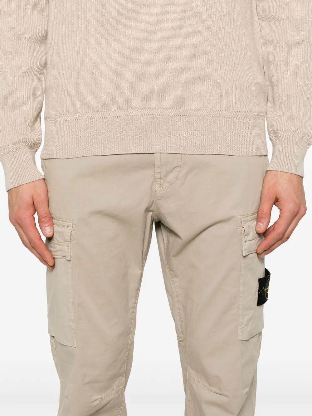 STONE ISLAND Mini Compass Badge Tapered Trousers for Men