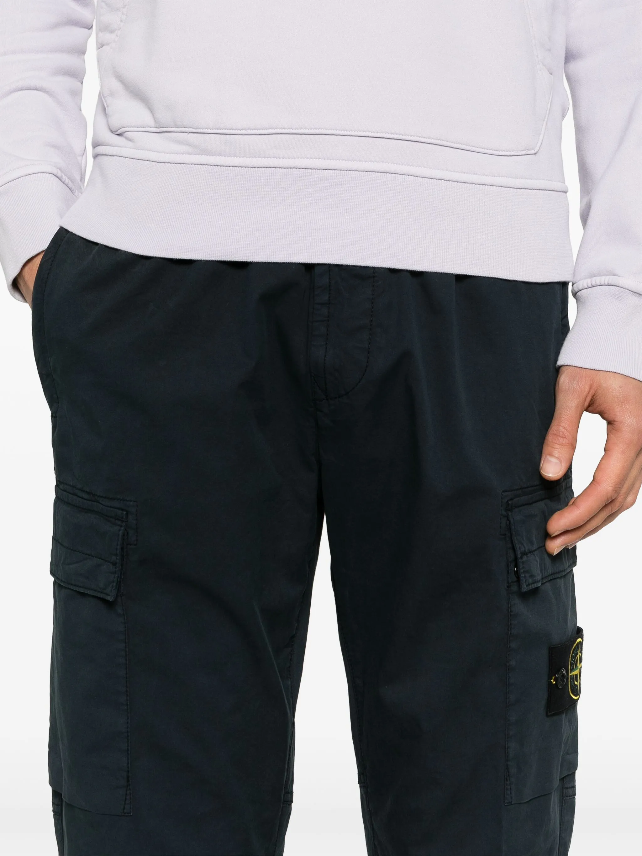 STONE ISLAND Men's Cargo Pants with Elastic Waist - Size 31