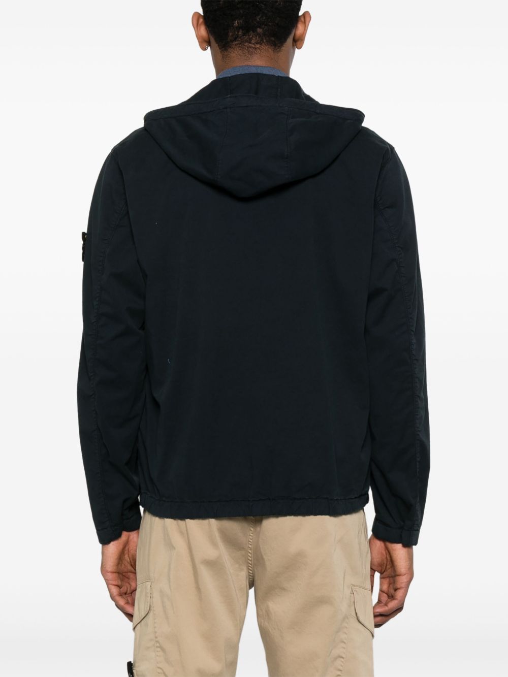 STONE ISLAND Logo Cotton Blouson Jacket for Men