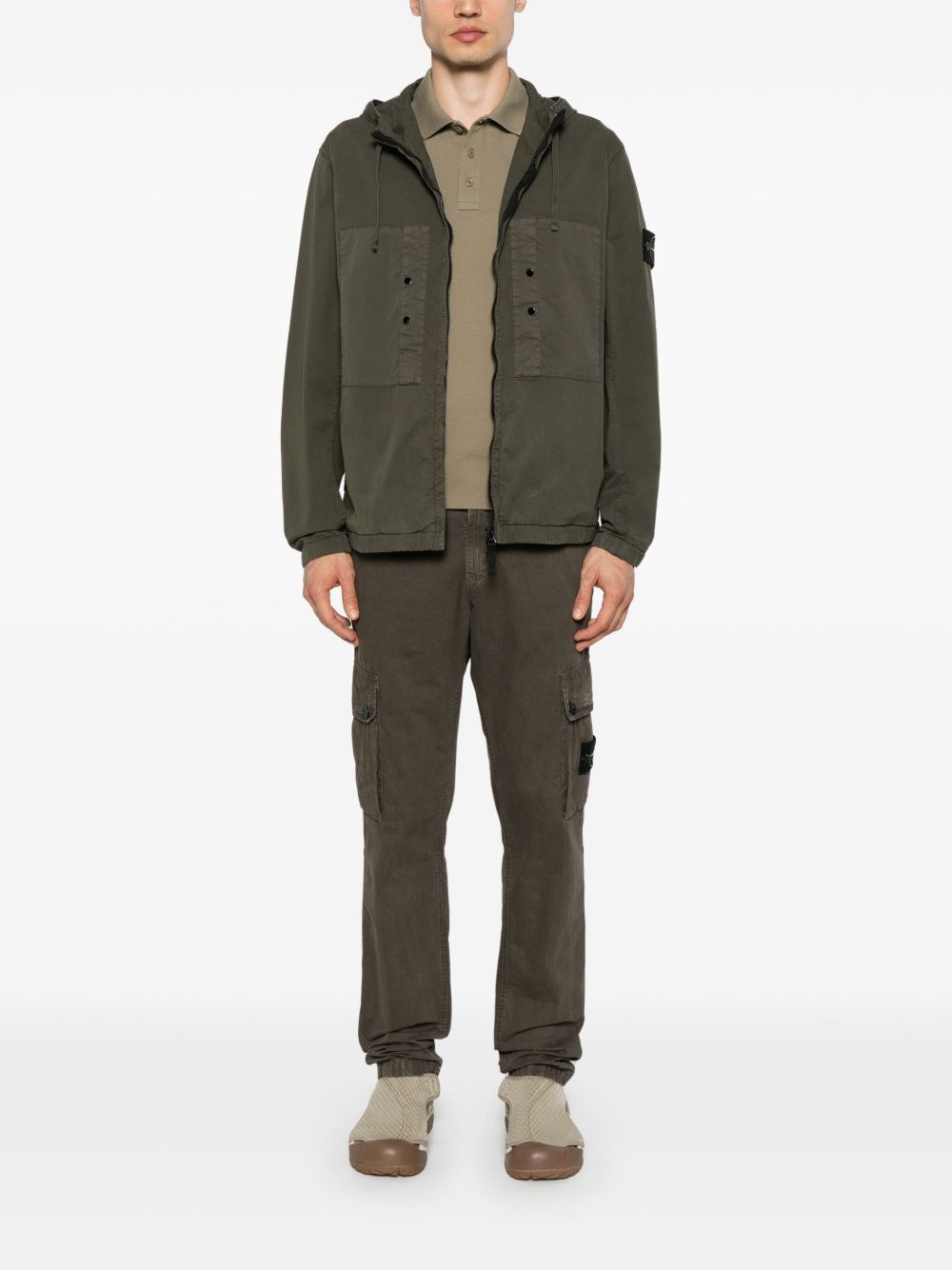 STONE ISLAND Men's Cotton-Elastane Coat for Spring/Summer 2025