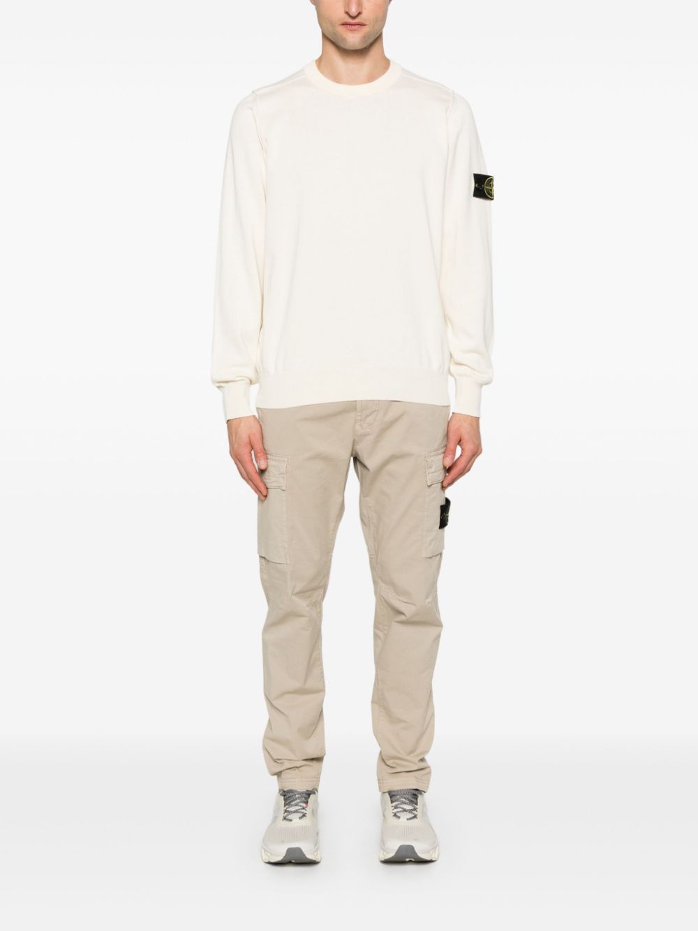 STONE ISLAND Classic Crew Neck Knit Sweater for Men