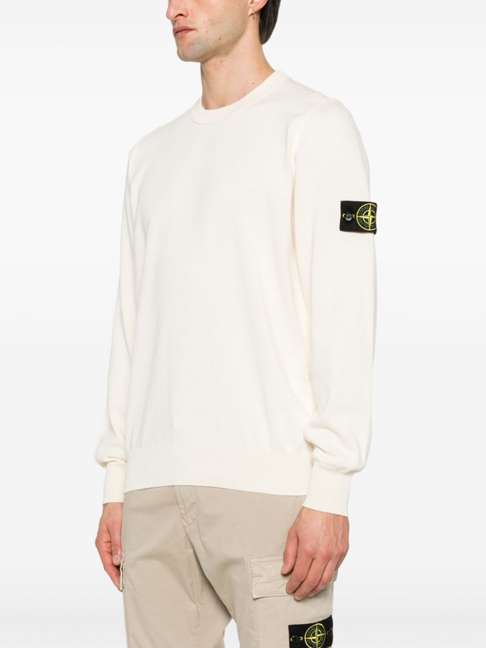 STONE ISLAND Classic Crew Neck Knit Sweater for Men