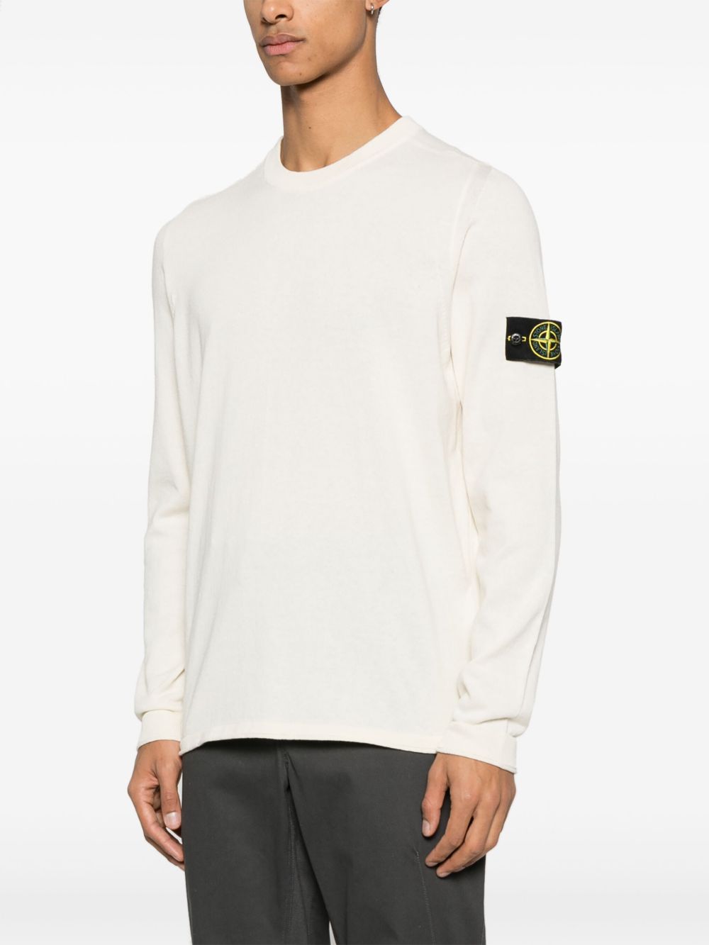 STONE ISLAND Cotton Crewneck Sweater for Men - SS25